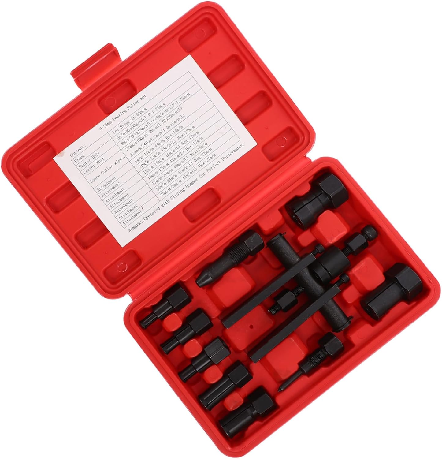 10pcs Motorcycle Bearing Removal Tool Puller Two-jaw Bearing Puller Case Efficient for Disassembly and Repair of Motorcycle