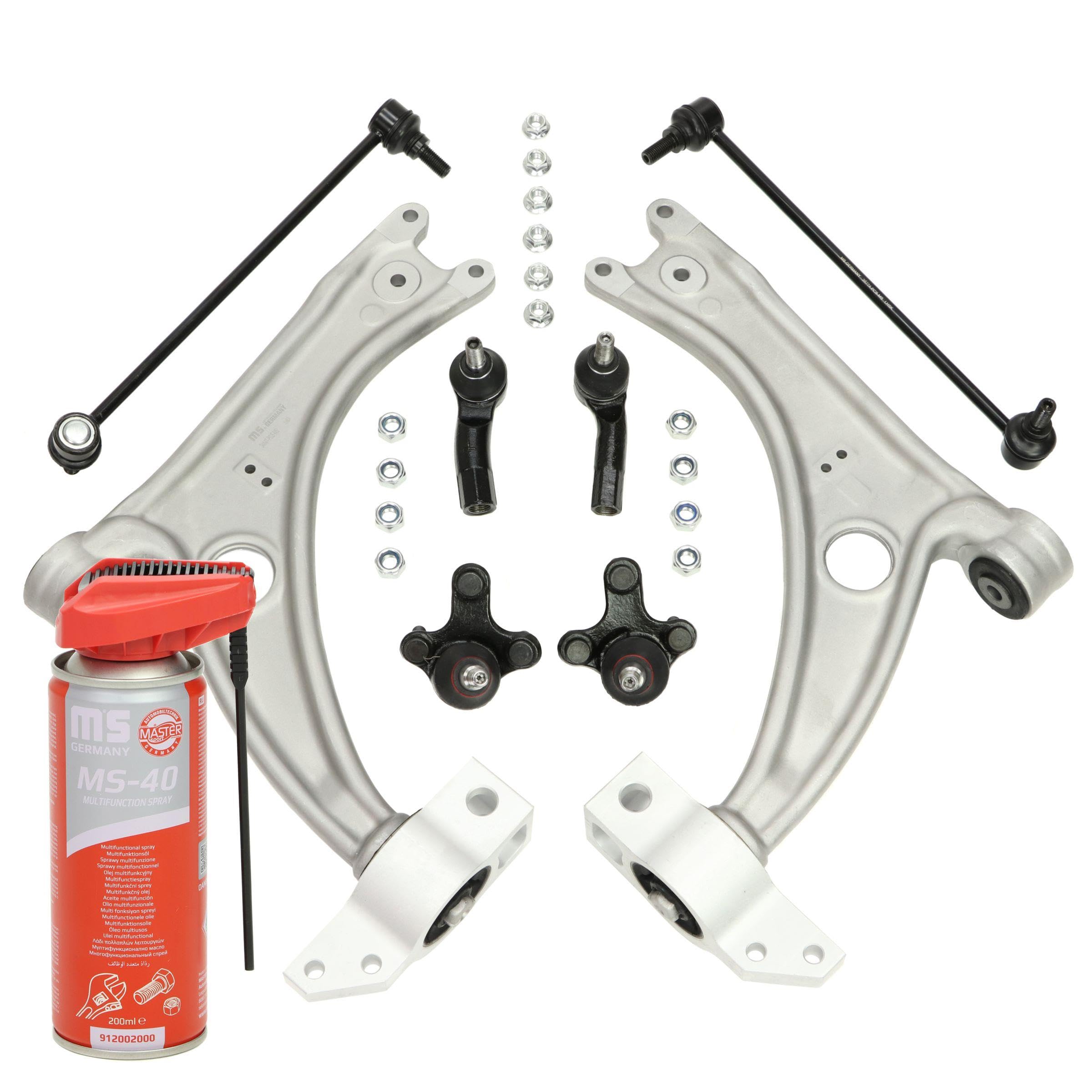 36824-SET-MSP Serie/Kit Kit braccio oscillante Sospensione ruota Anteriore 200ml