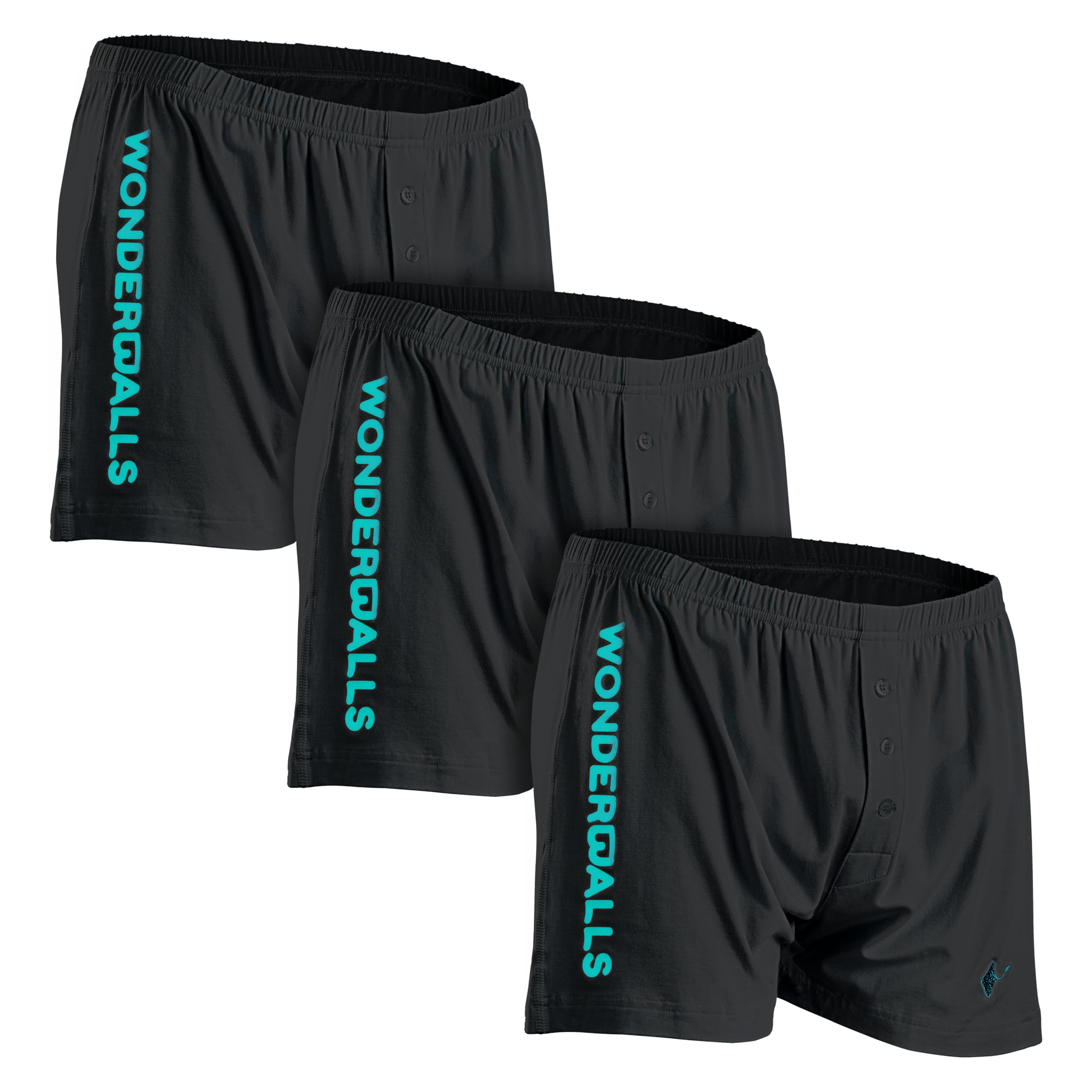Wonderballs Sport Boxer Underwear for Men Certified Non-Toxic Ultra-Soft Pima Cotton Modal Athletic Underwear Boxer Shorts