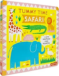 Tummy Time: Safári – Um livro ilustrado, sanfonado e com espelho para bebês