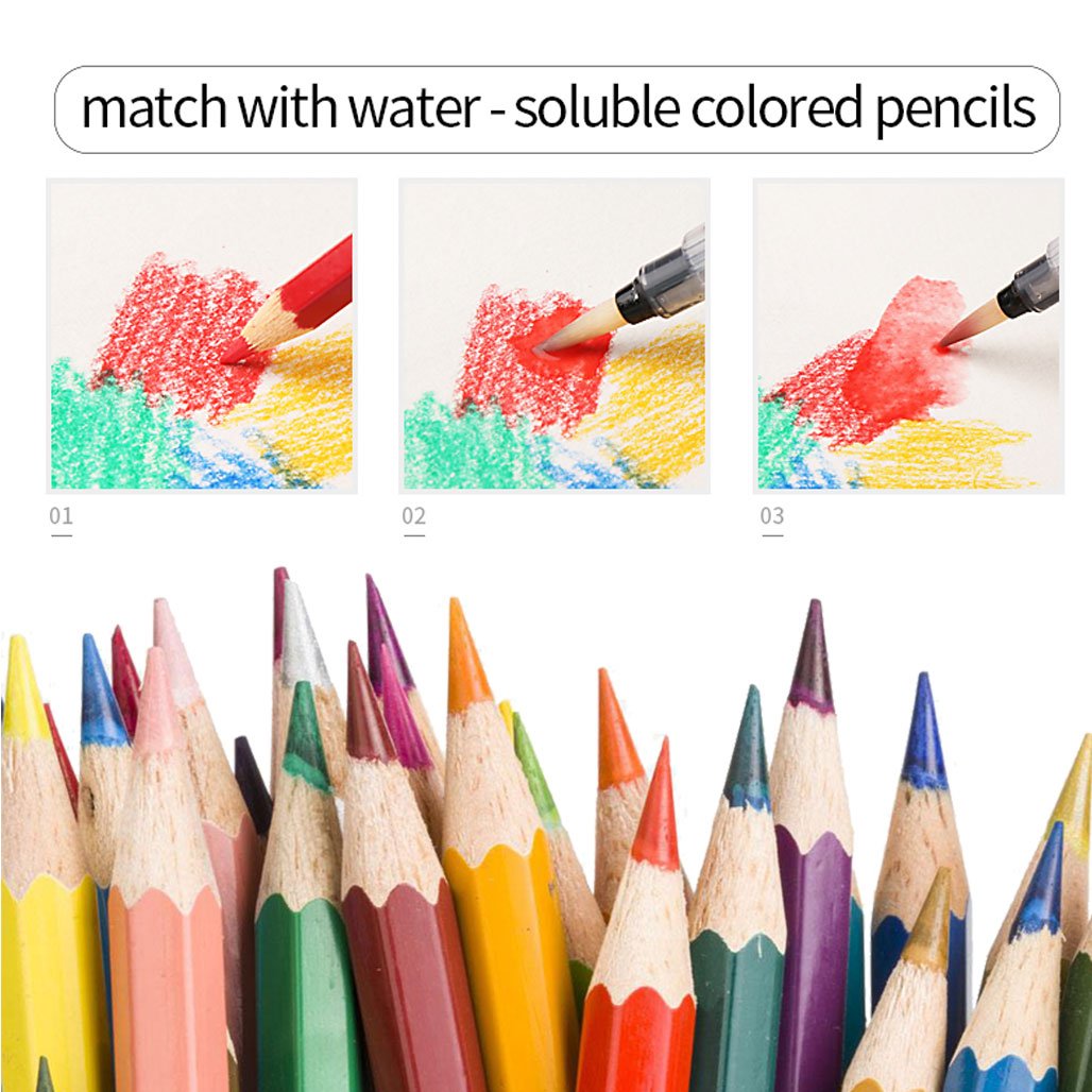 Wassertankpinsel Set 6-teilig - Nachfüllbare Aquarellpinsel Für Malerei & Kalligraphie