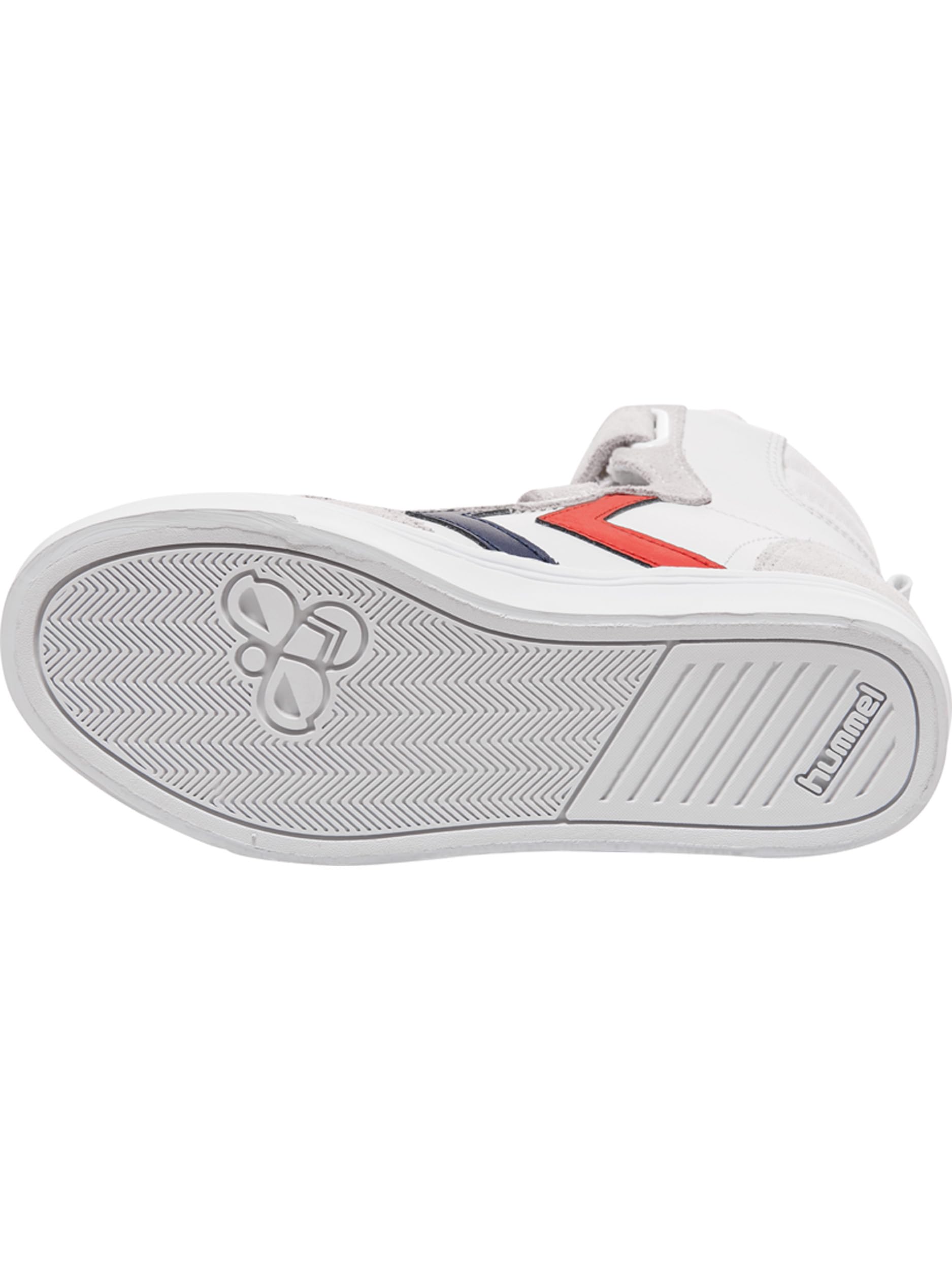hummel Kids Slimmer Stadil Leather High Sneaker, White, Size 34