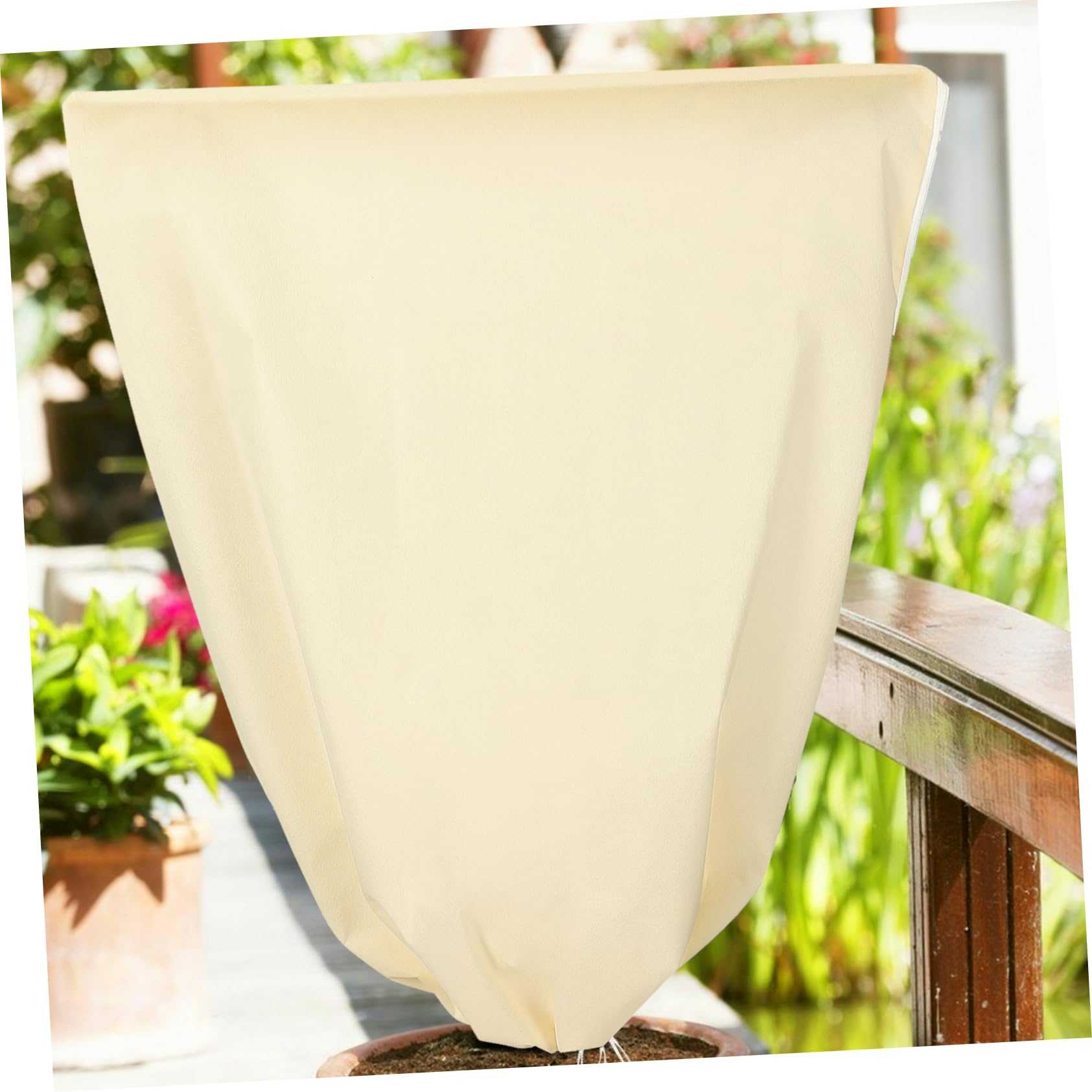 Copertura Piante Inverno Antigelo 2 Pezzi Non Tessuto | Beige, Protezione Climatiche per Piante e Alberi da Frutto, Facile da Riporre per Uso Esterno