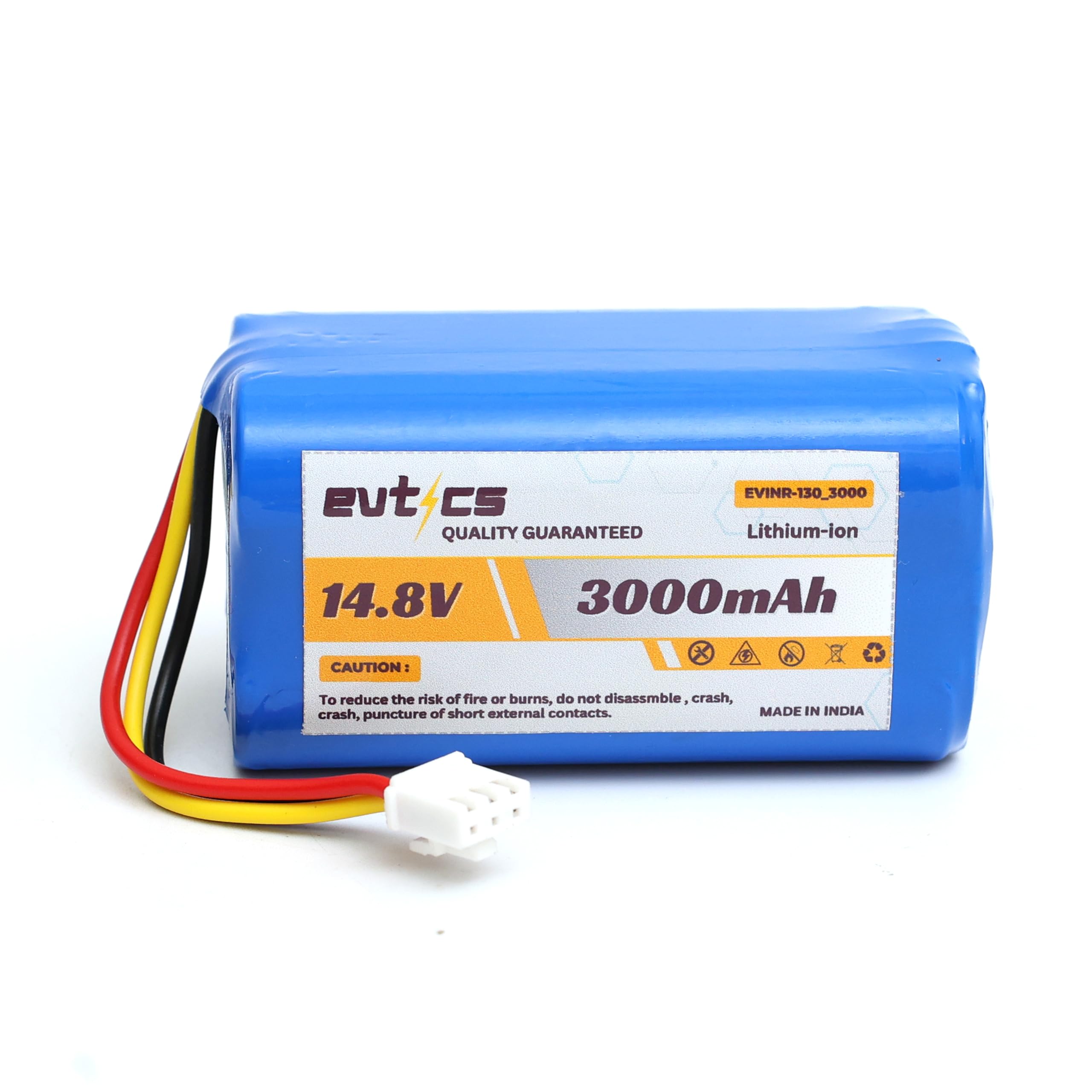 evtics 14.4v 3000mah li-ion replacement battery pack for proscenic 820s, 800t, 830t, 830p, 820p, 820t, liectroux c30b, e30b, trifo ironpie m6, m6+ robot vacuum