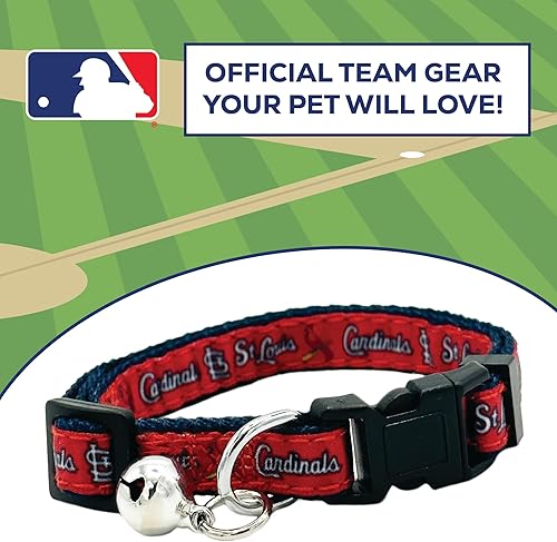 Miniatura 29 de MLB CAT Collar de satén de Los Angeles Angels, collar de equipo de béisbol para perros y gatos. Un collar de gato brillante y colorido con colgante