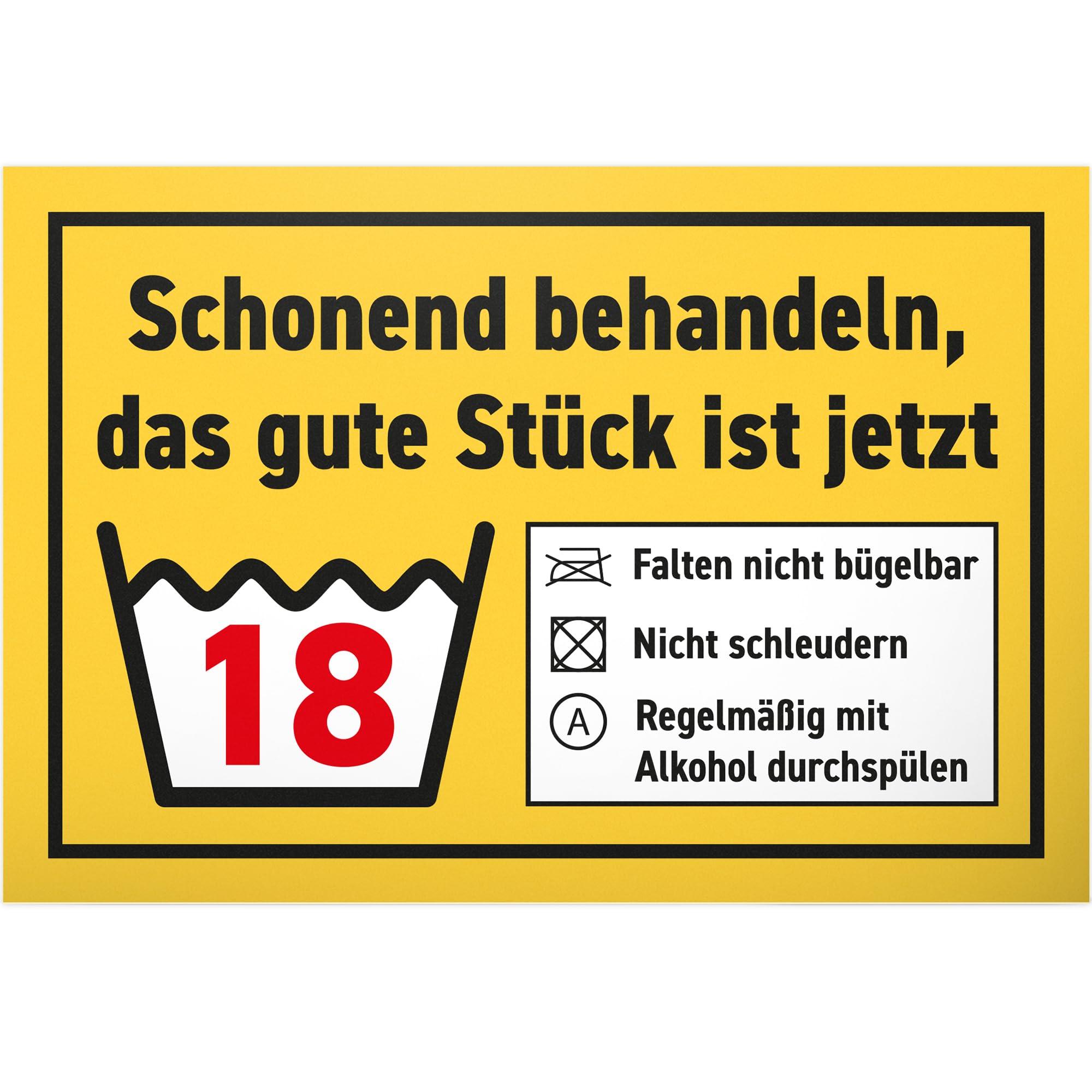 DankeDir! Ich bin jetzt 16, ich darf das - Schild 30 x 20 cm