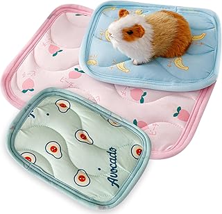 TYXHXTF 3 Stück Kleintier-Bettmatte, Meerschweinchen Bett Weich und Bequem, Haustier Kühlmatte Kühldecke für Sommer, Für Kaninchen, Chinchilla, Eichhörnchen, Meerschweinchen product image