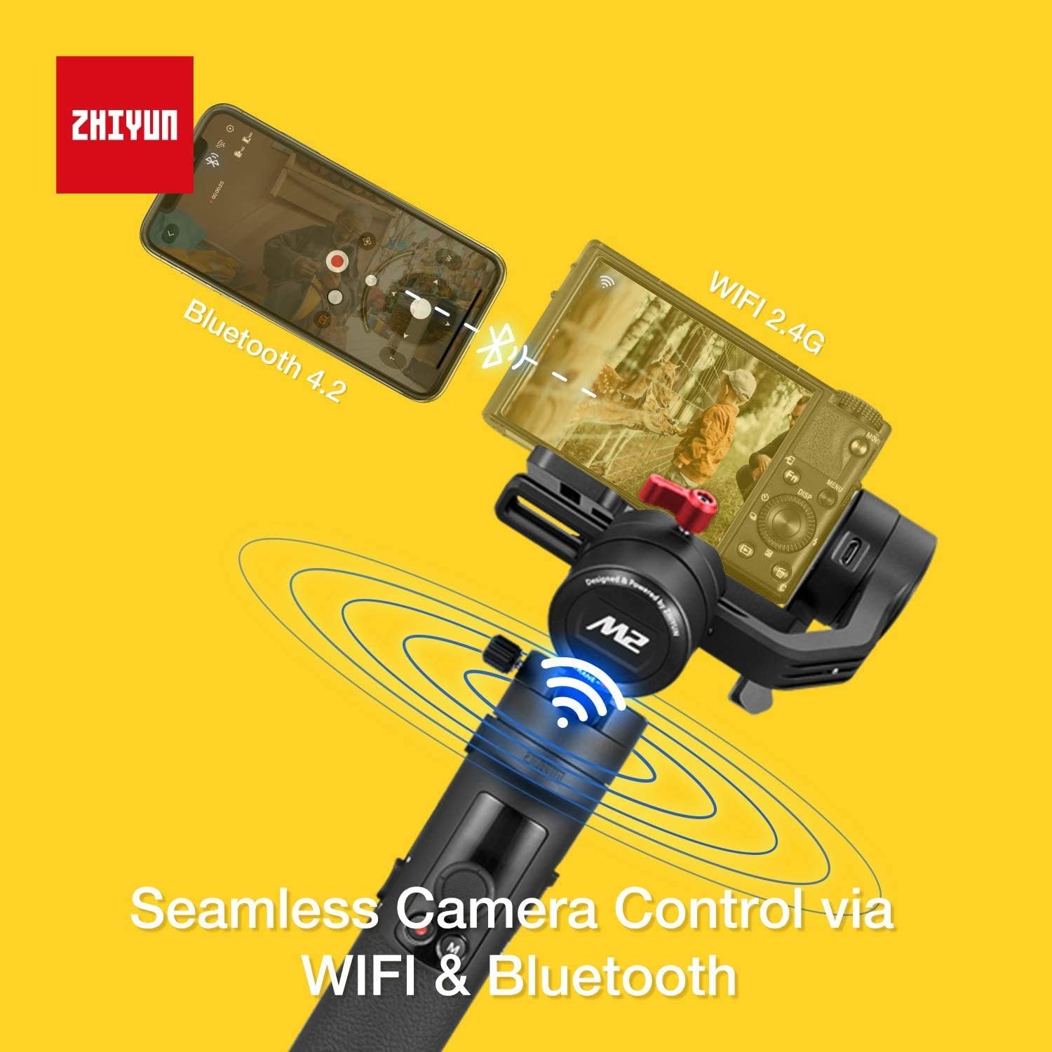 Top Rated ZHIYUN Crane M2 3-Axis Gimbal Stabilizer for Light Mirrorless Camera,Action Camera,Smartphone,for Sony A6000,A6300,A6500,RX100M,GX85,Gopro Hero 5/6/7,iPhone Xs XR,WiFi/Bluetooth Control,720g Payload Flash Sale ZHIYUN Crane M2 3-Axis Gimbal Stabilizer for Light Mirrorless Camera,Action Camera,Smartphone,for Sony A6000,A6300,A6500,RX100M,GX85,Gopro Hero 5/6/7,iPhone Xs XR,WiFi/Bluetooth Control,720g Payload