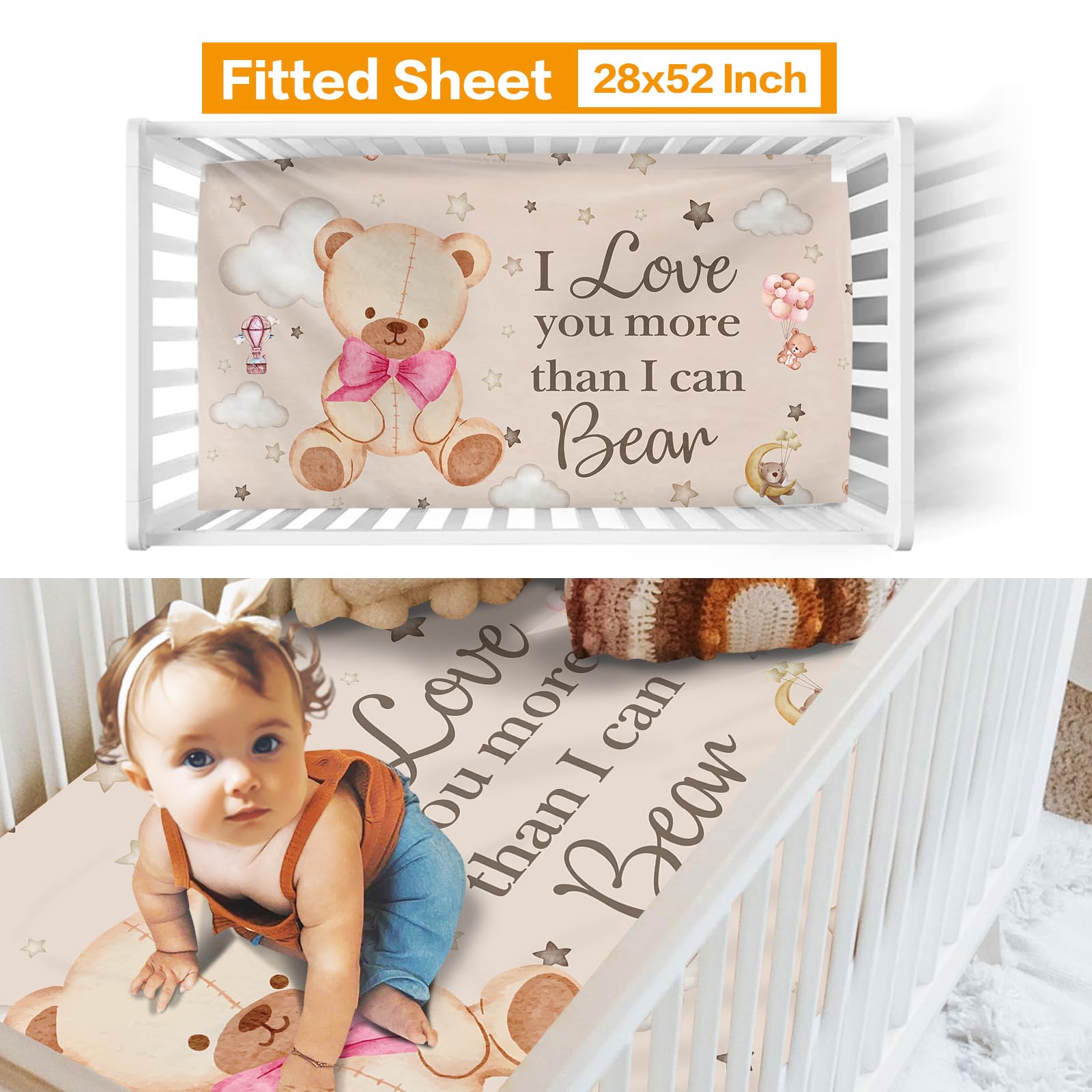 Mini Crib Sheets Duckbe Custom Baby Crib Bedding Set Moon Animal