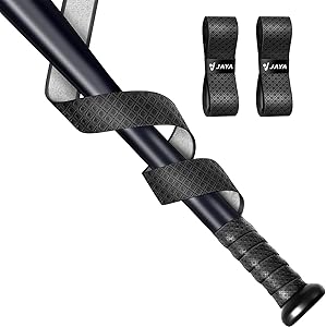 JAYA Bat Grip Tape Anti-Slip 1.1mm, Full Adhesive-Back Baseball Softball Cricket Batting Tape, Professional Feel Bat Wrap Tape for Handles, Set of 2