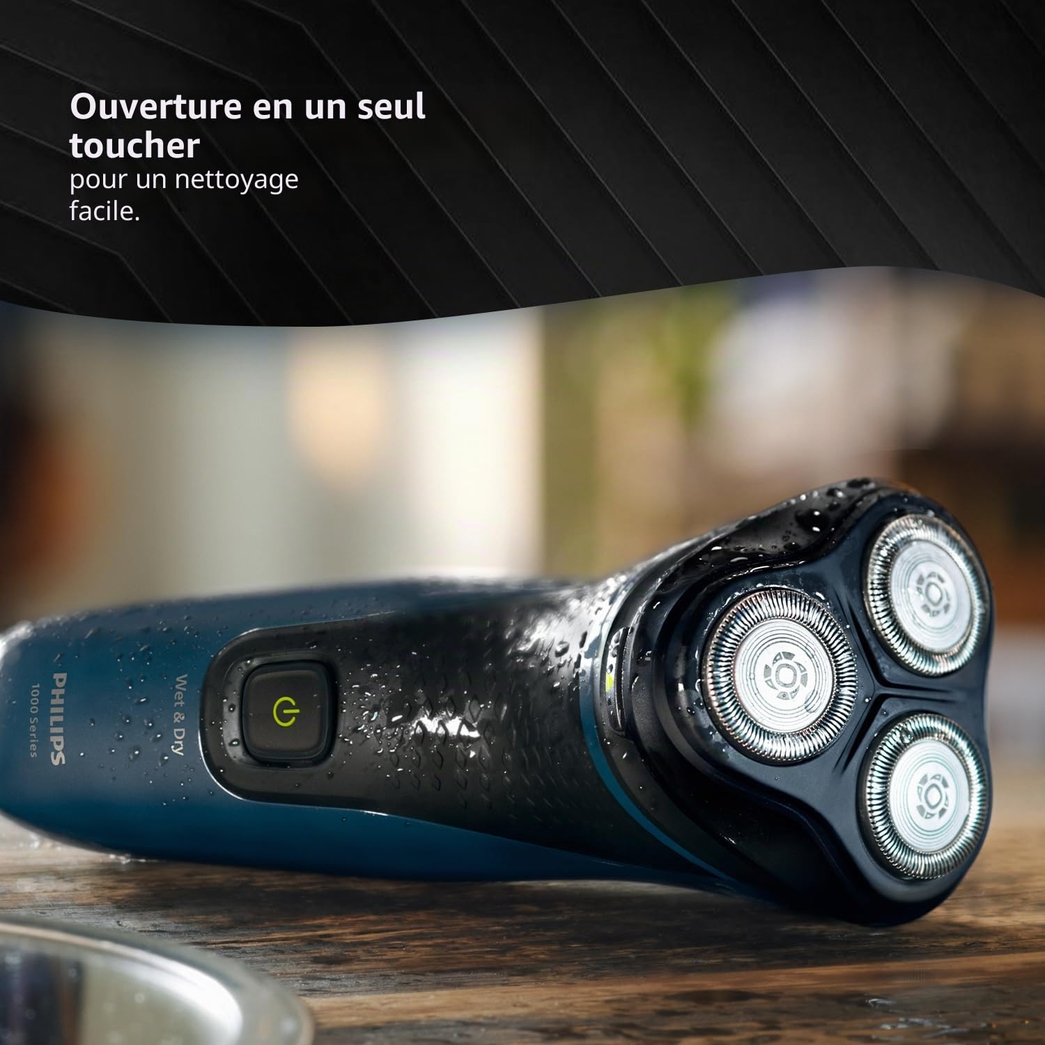 Philips Rasoir électrique pour homme, rasage sec et humide, têtes flottantes 3D, 27 lames auto-affûtées, sans fil, étanche S1151/03 (nouveau modèle)