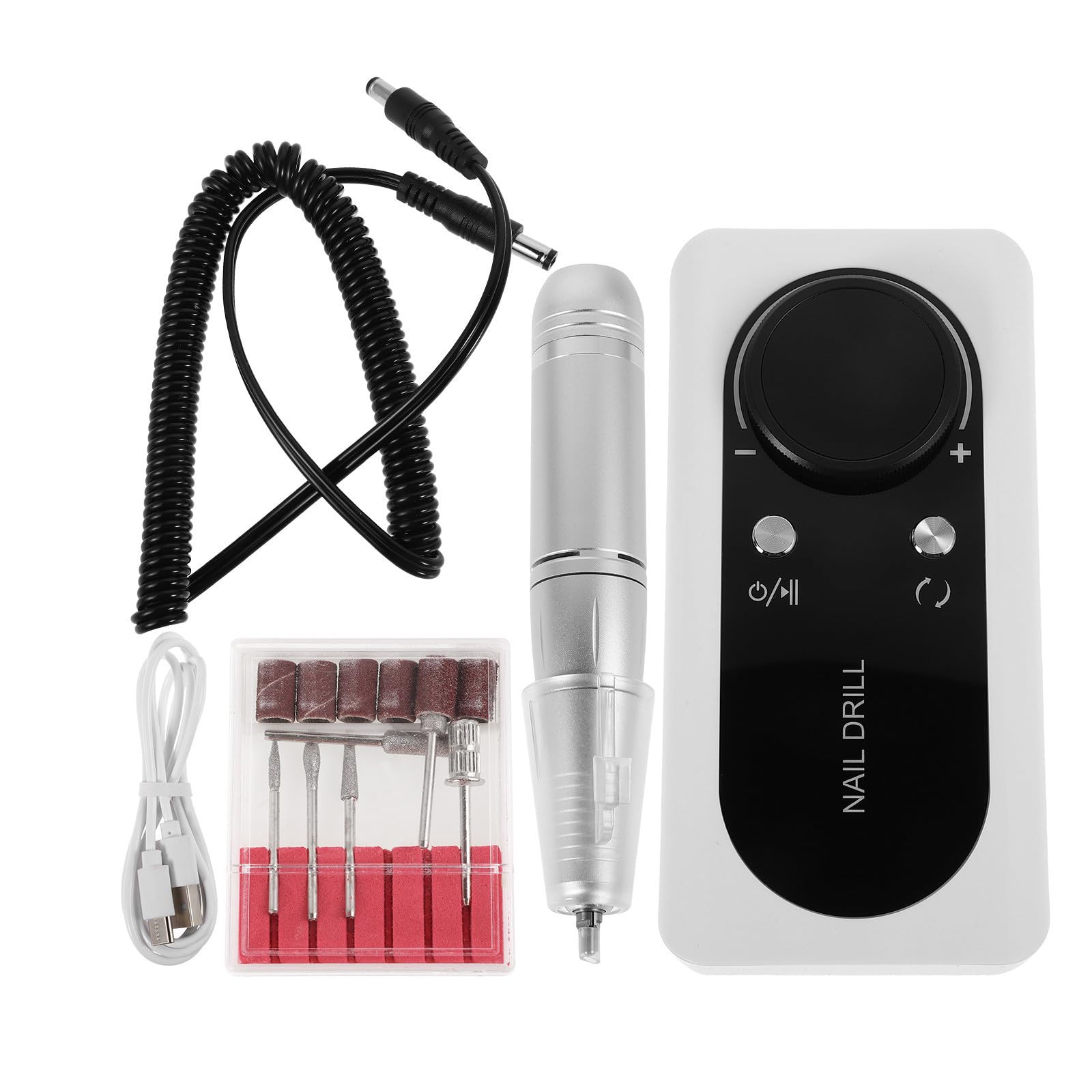 Torno de Uñas Recargable V2 Blanco, Compacto y Portátil para Manicura