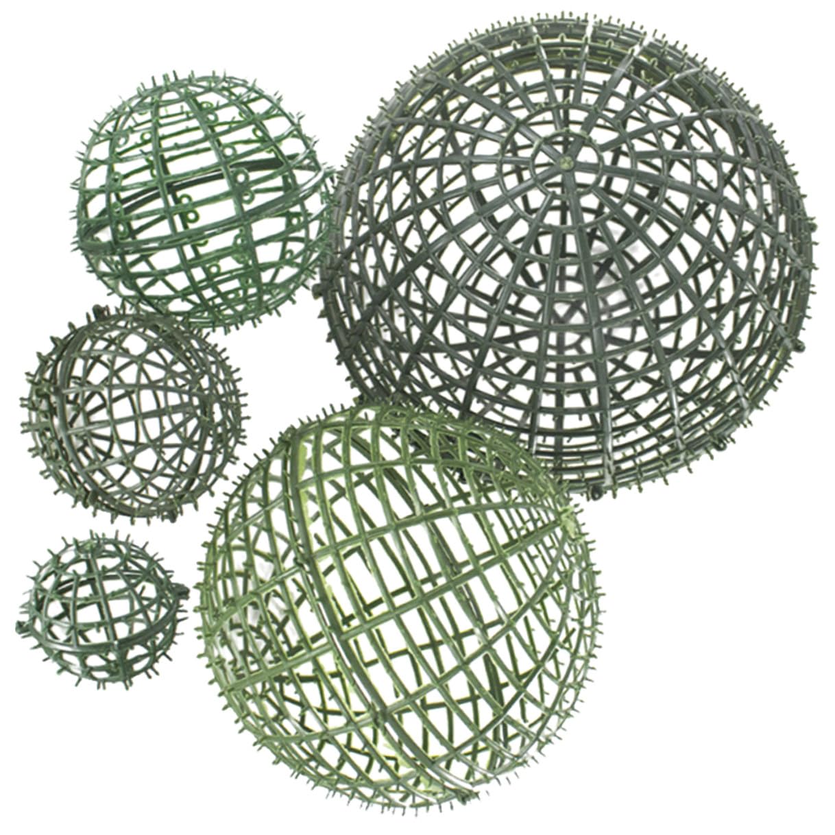 Soportes de plástico para bolas de hierba artificial YARNOW, 5 bastidores de 5cm a 25cm para jardín