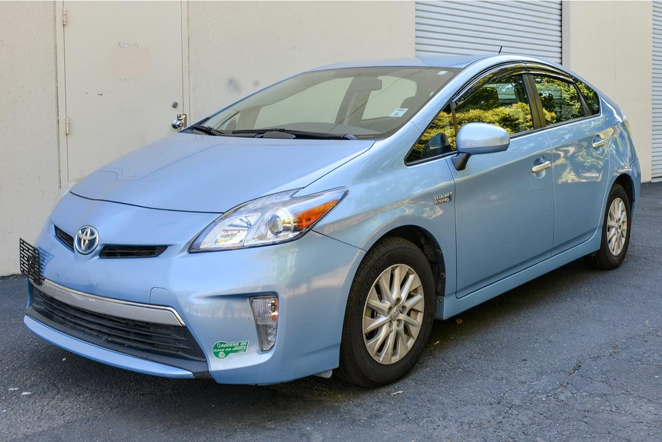 Extreme Online Store Replacement for 2010-2015 Toyota Prius | EOS Visors JDM Mugen Style Smoke Tinted Side Vents Rain Guard Window Deflectors