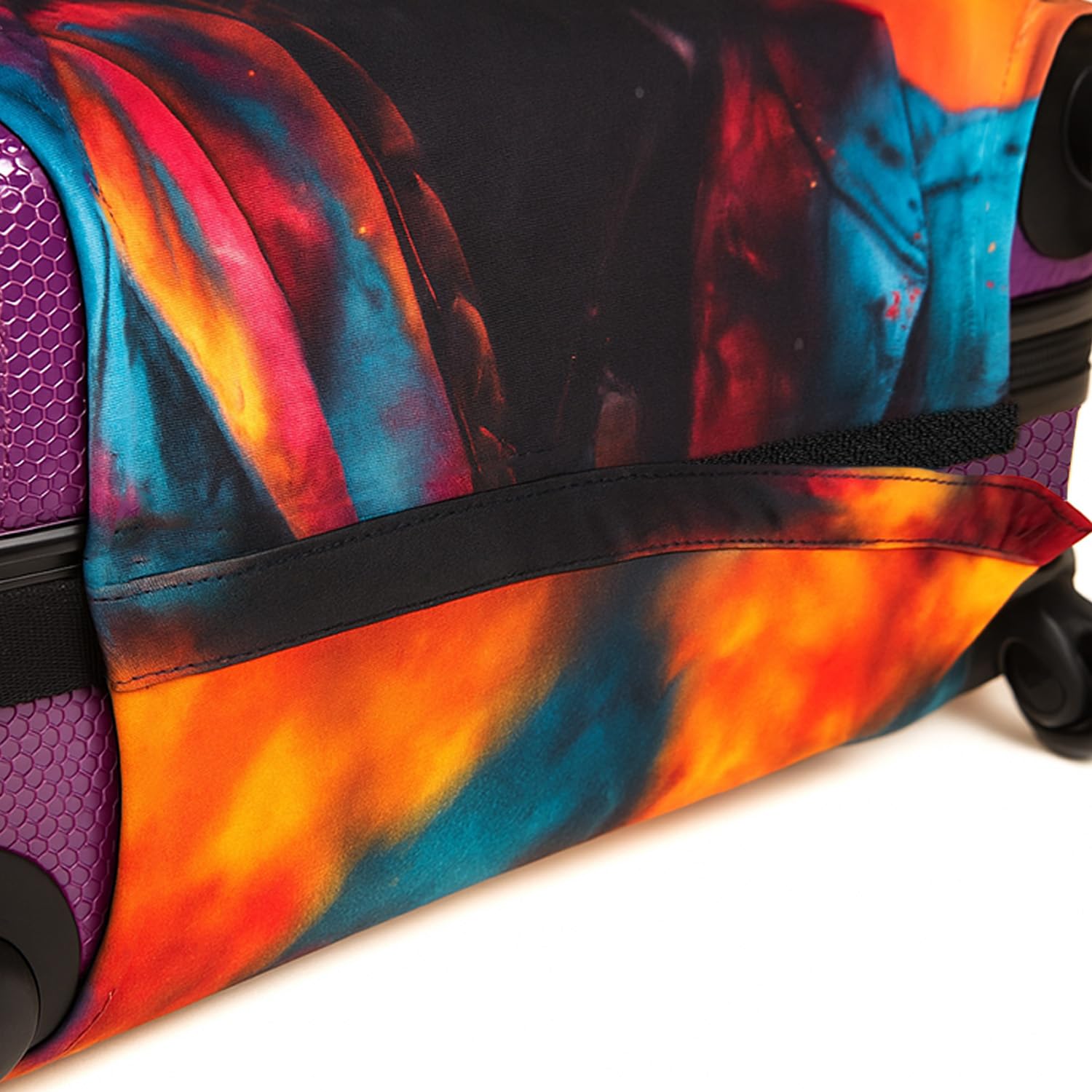 Ferocity Copertura per valigia DELUXE 18-22 pollici, coperchio custodia bagaglio da viaggio, elastica, lavabile, protezione per fodera per valigia, antigraffio, piccolo S, Sunglass Monkey [083]