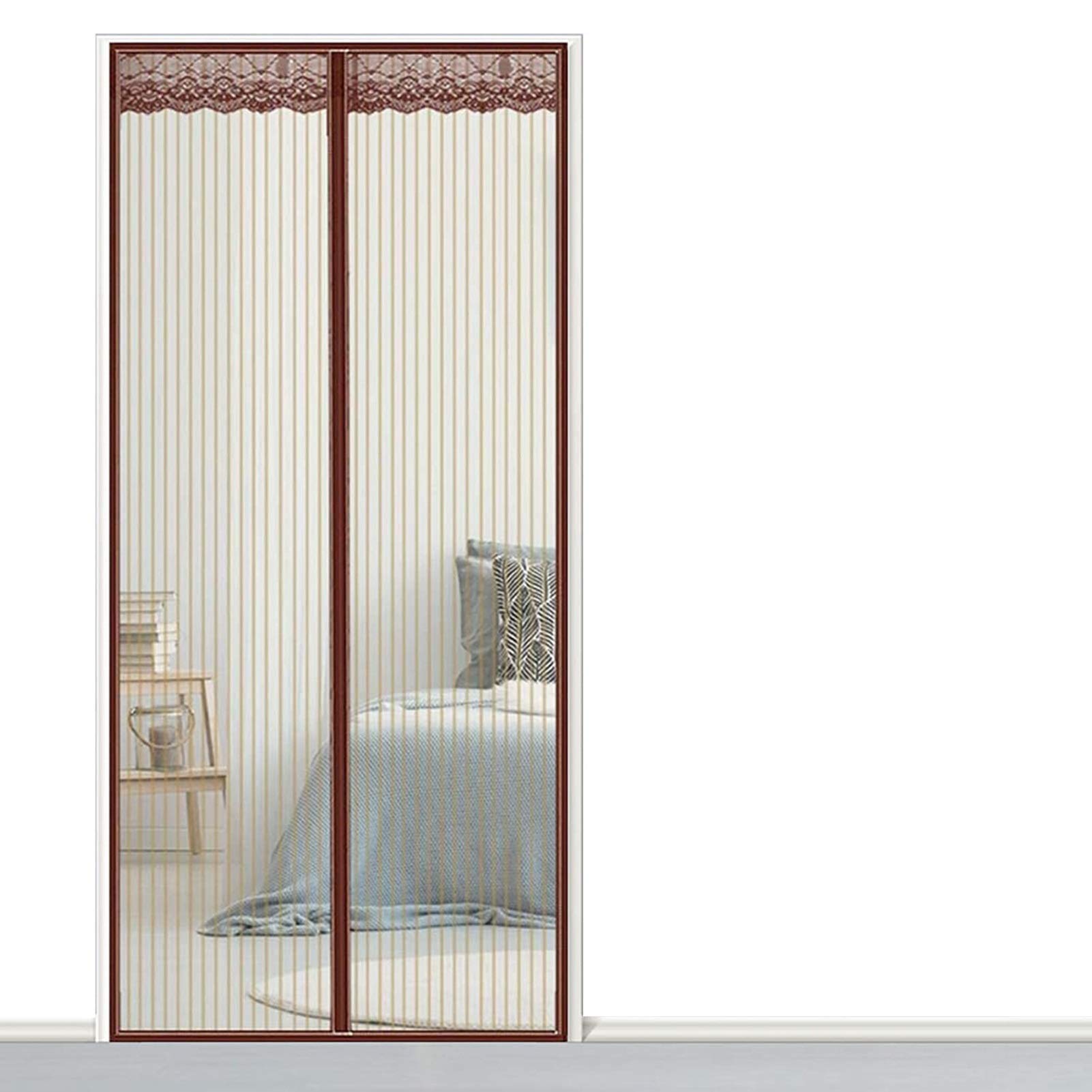 Zanzariera Magnetica Per Porte 100x120 Cm - Chiusura Automatica Ultra Silenziosa Per Casa - Foto 11