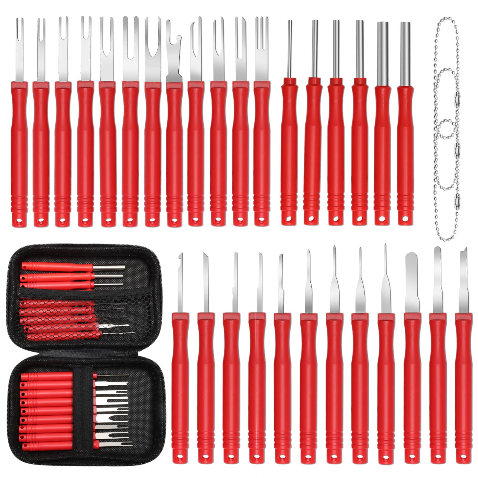 Terminal Removal Tool Kit 96 Pcs Depinning Tool Electrical Connector...