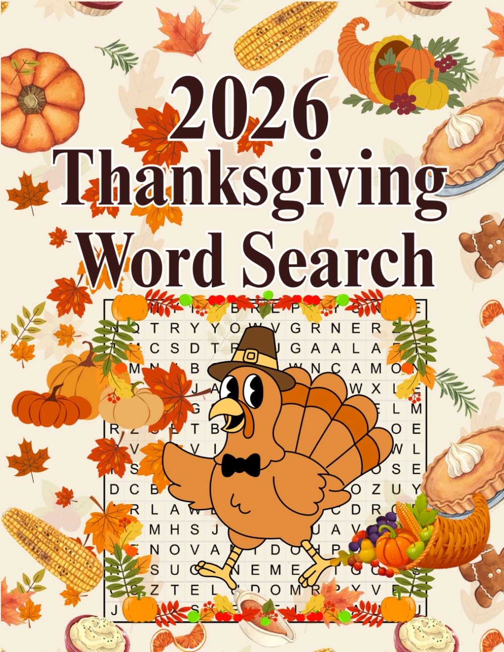 2026 Thanksgiving Word Search: Thanksgiving Word Search Large Print For Adults