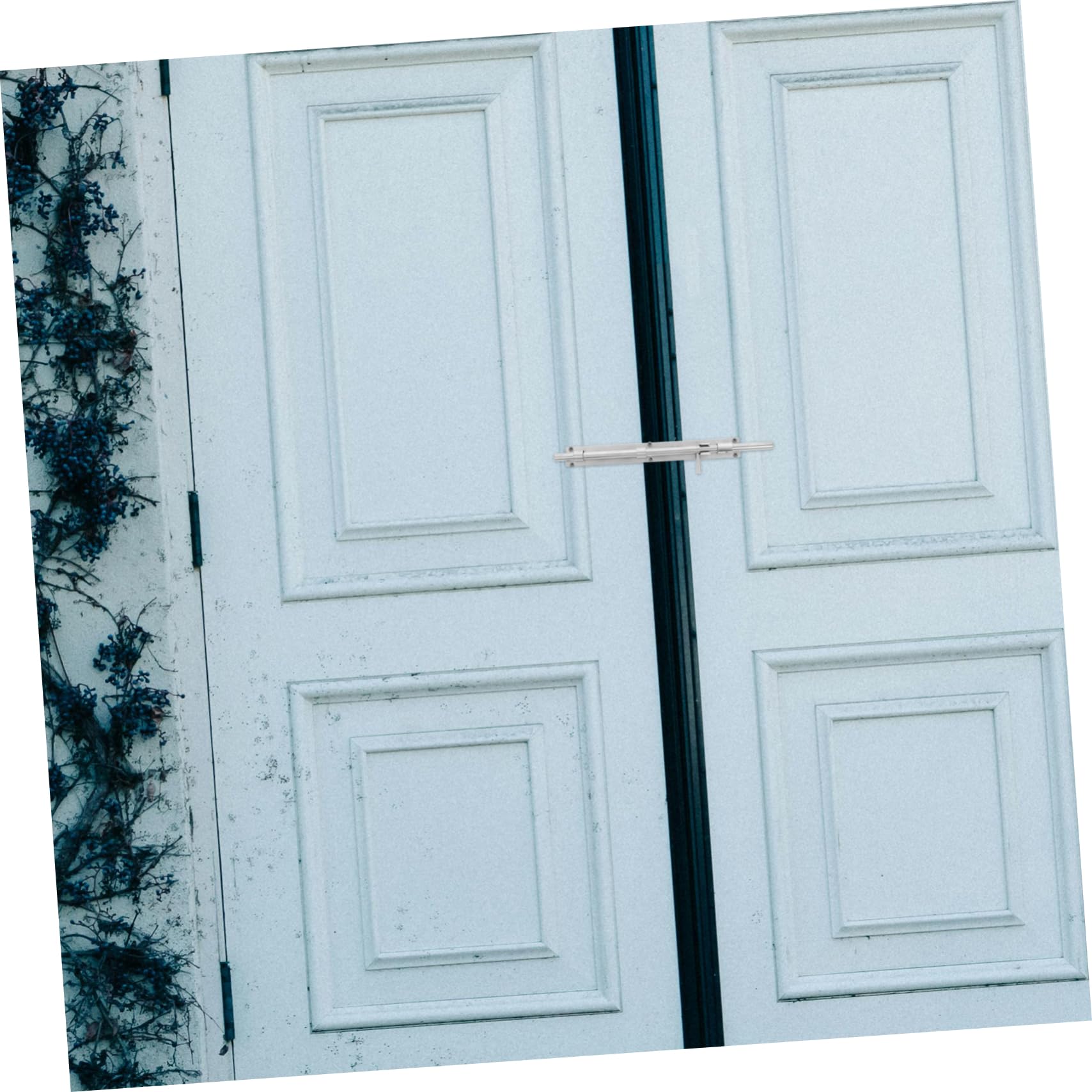Loquet de Porte de Grange en Acier Inoxydable Argenté, Verrou Renforcé