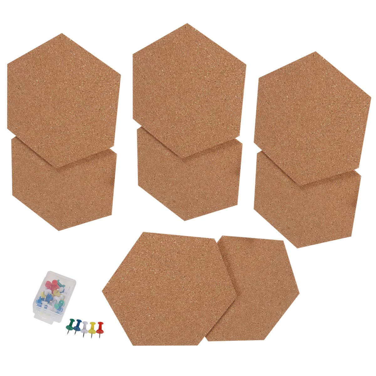 Tableau affichage mural liège hexagonal pour décorer le bureau de la maison