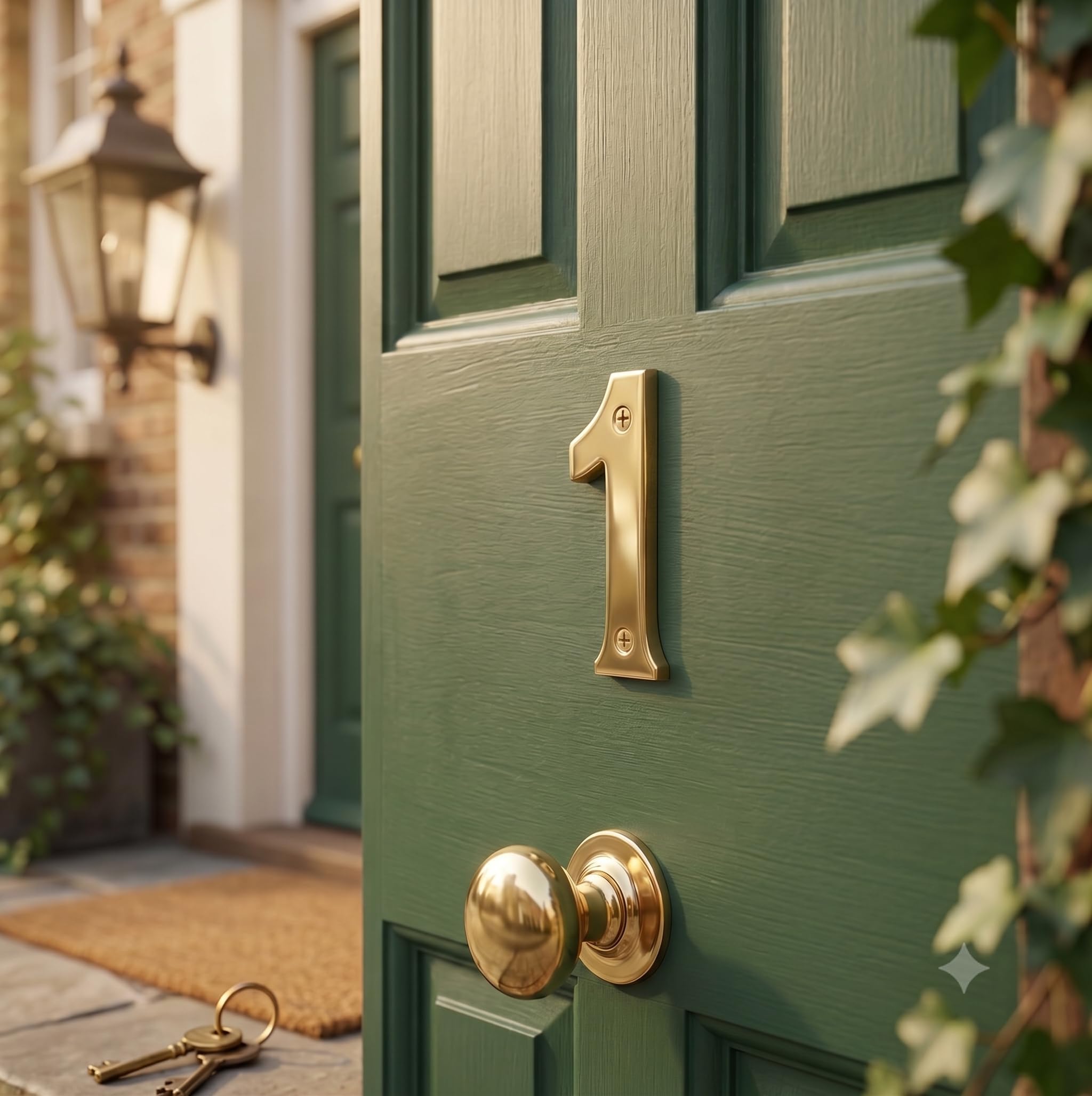 eSplanade 4" Brass House Hotel Door Number 0-9 (1 (one) — Amazon image 4