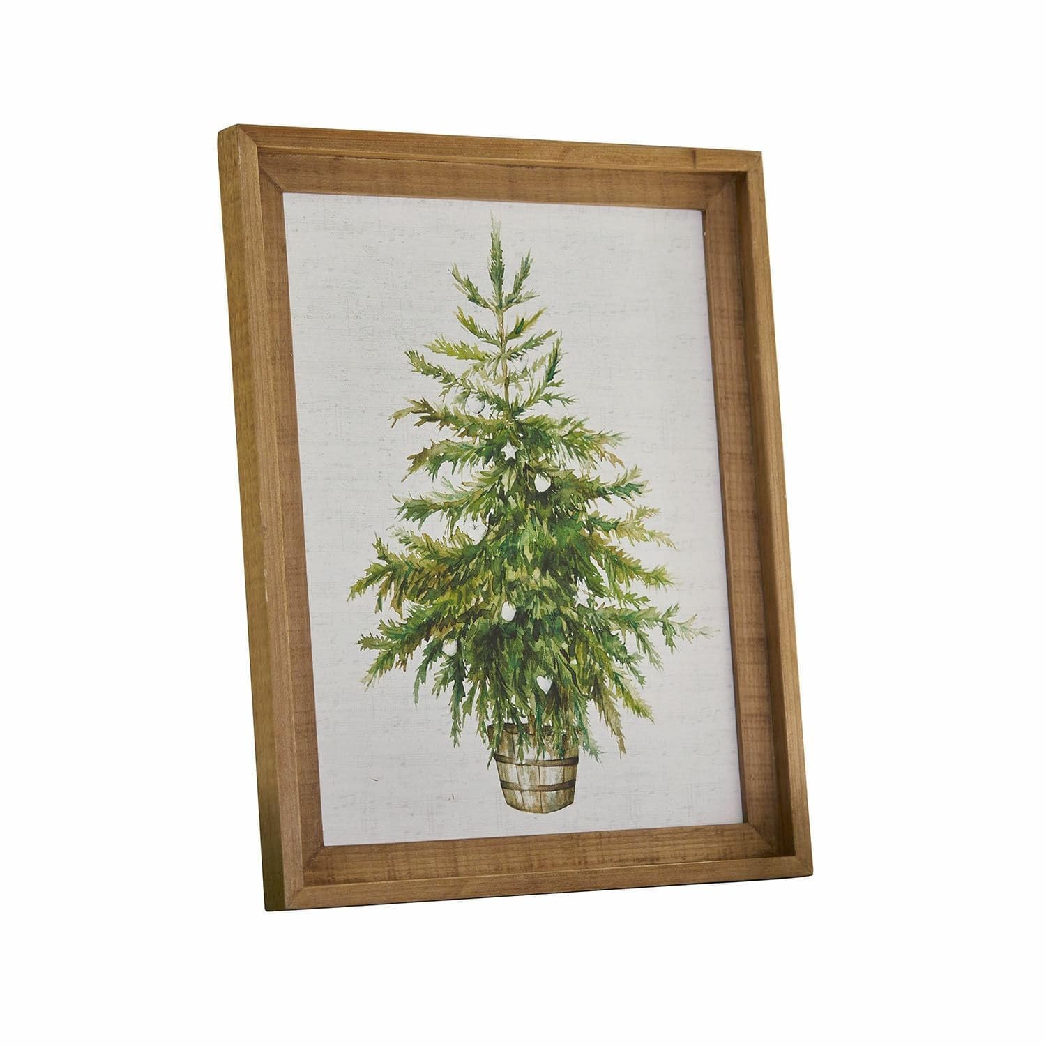 Tableau en bois imprimé Loberon Nadirah avec son cadre en sapin naturel