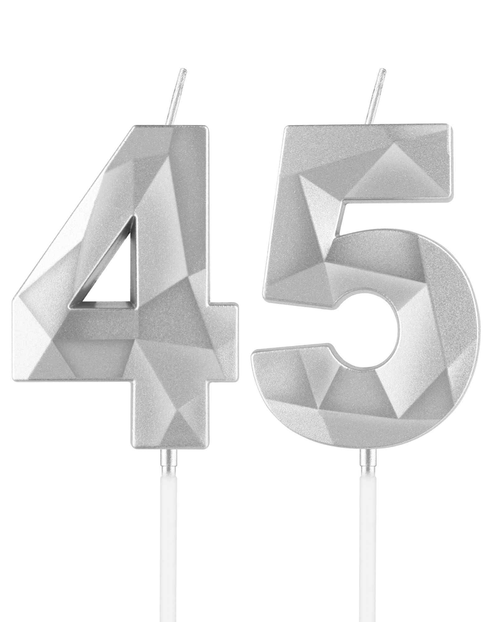 Royal Blue 13th Birthday Candles, 3D Number 13 Candle for Cake, Boy Girl 13th Birthday Decorations,Sapphire Candle Topper Blue Cake Decorations for Birthday Party Wedding Anniversary Supplies — view 333