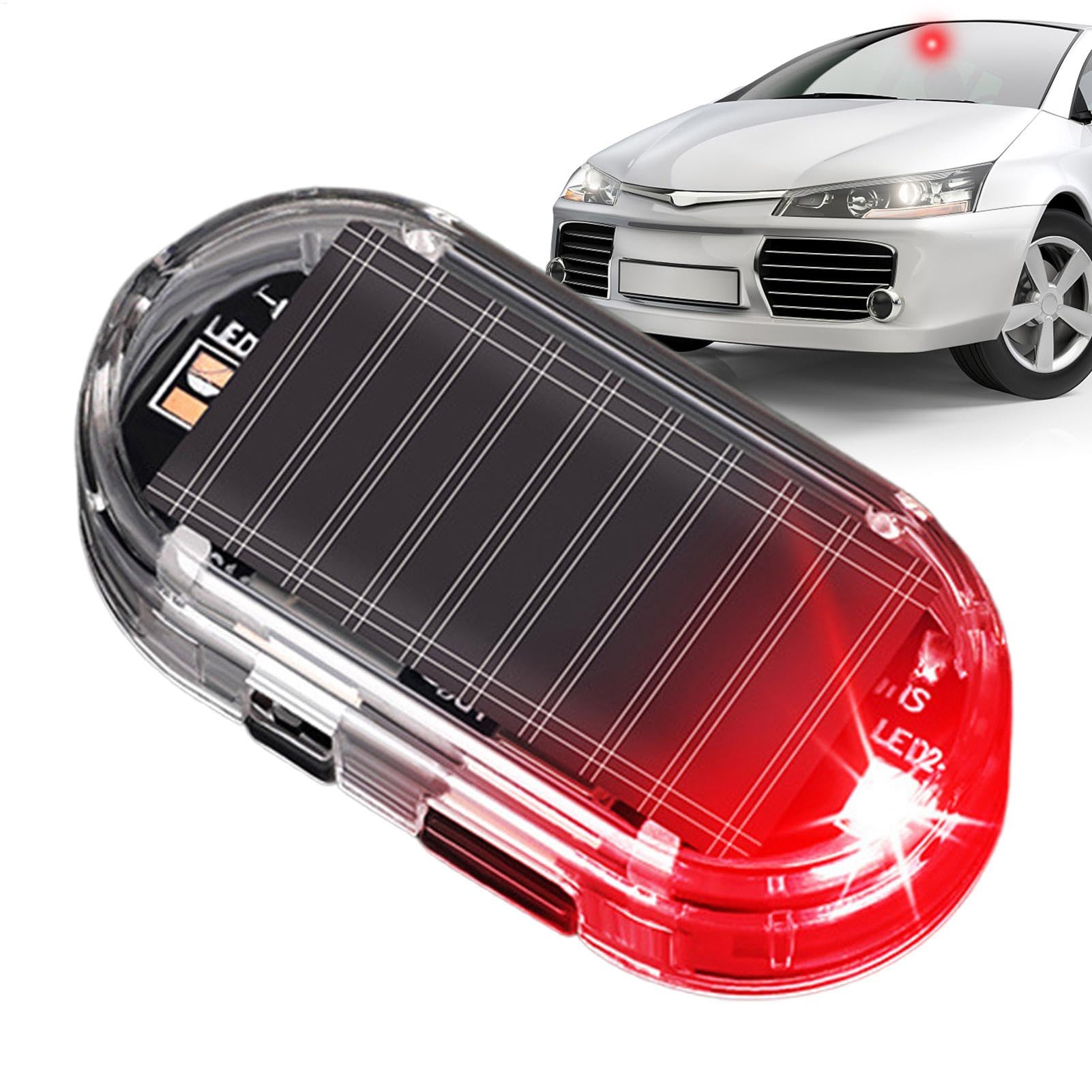 Luz solar antirrobo para coche que evita robos con alarma simulada 8