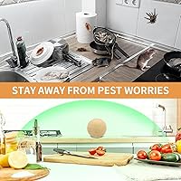 Vista 4 de Bolas de control de plagas – Repelente de plagas de menta para ratones, ratones, ratas, hormigas, cucarachas, polillas y más – Fuerte repele ratones