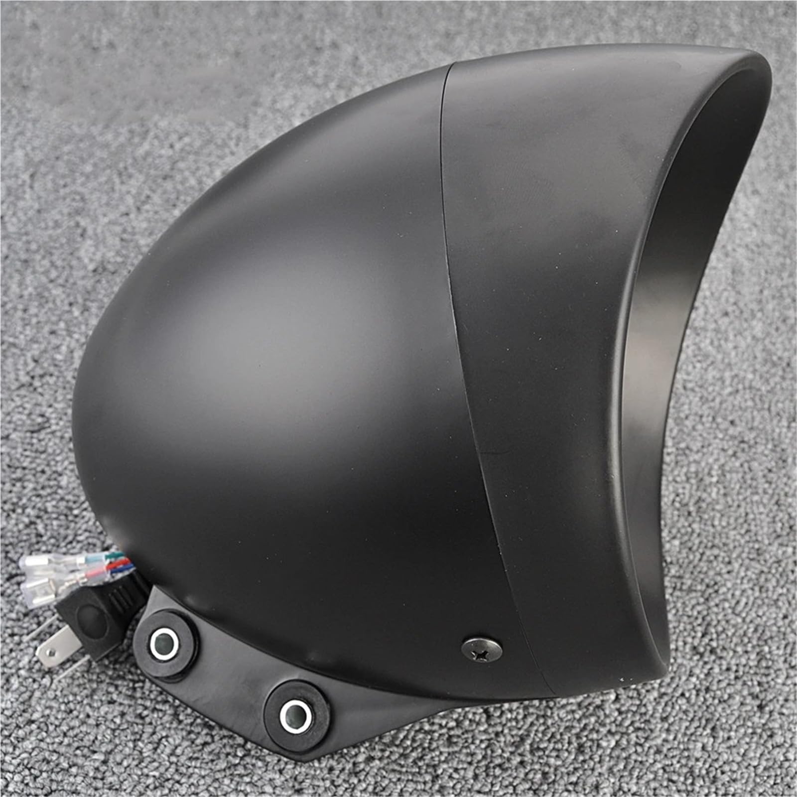 MESKEL Fari Anteriori Moto per Touring per Bobber per Chopper per Custom per Cafe per Racer Moto LED Bullet Faro da 5,75 Pollici | 5.75 Style 3