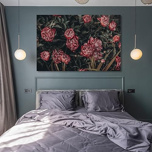 Miniatura 8 de Lienzo de arte floral, pintura de pared, póster de pared, póster, obras de arte, idea de regalo, estética, 08 x 12 pulgadas (7.9 x 11.8 in)