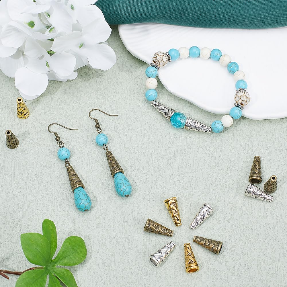 Lot De 100 Embouts En Métal Filigrane En Forme De Fleur 18