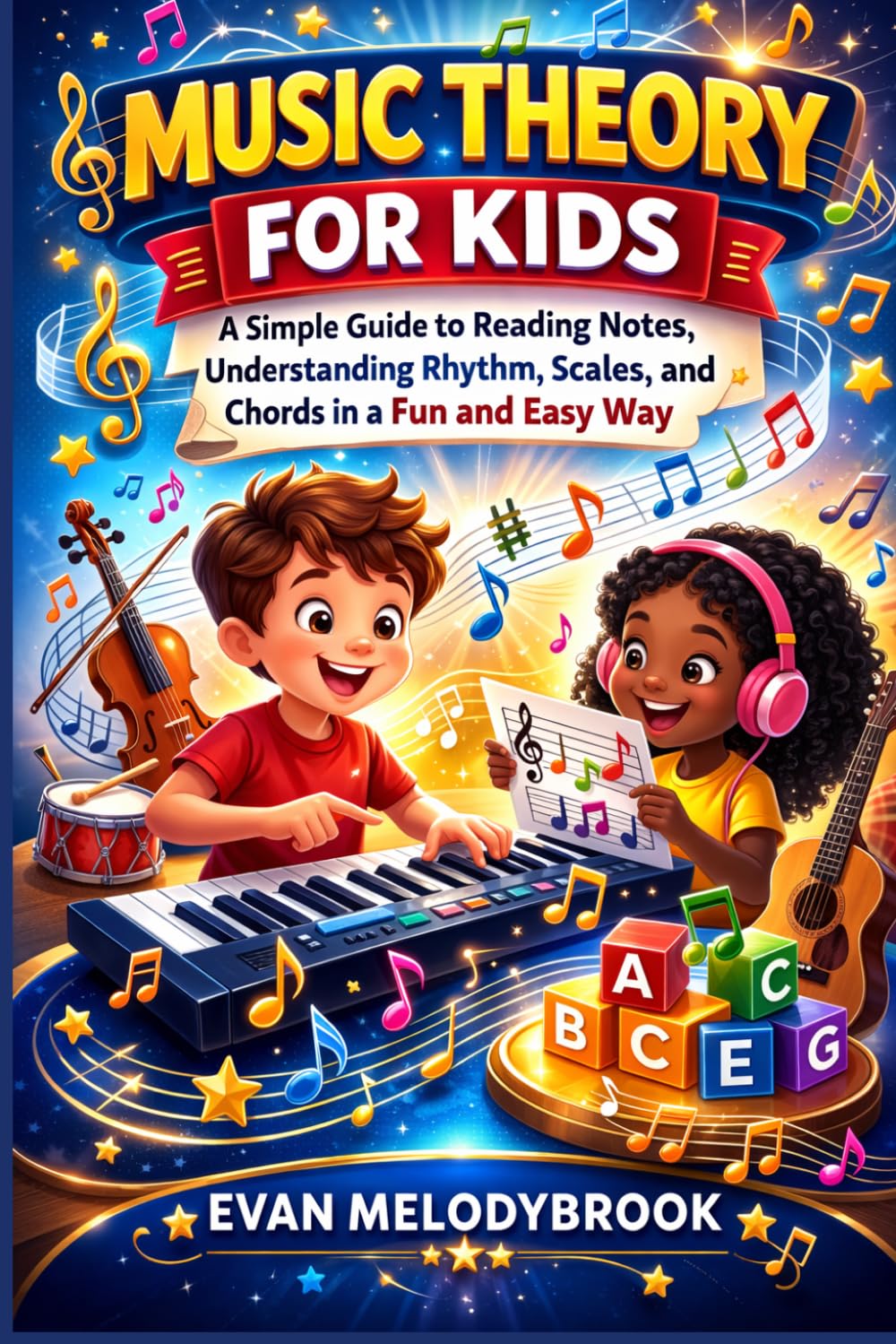 MUSIC THEORY FOR KIDS: A Simple Guide to Reading Notes, Understanding Rhythm, Scales, and Chords in a Fun and Easy Way