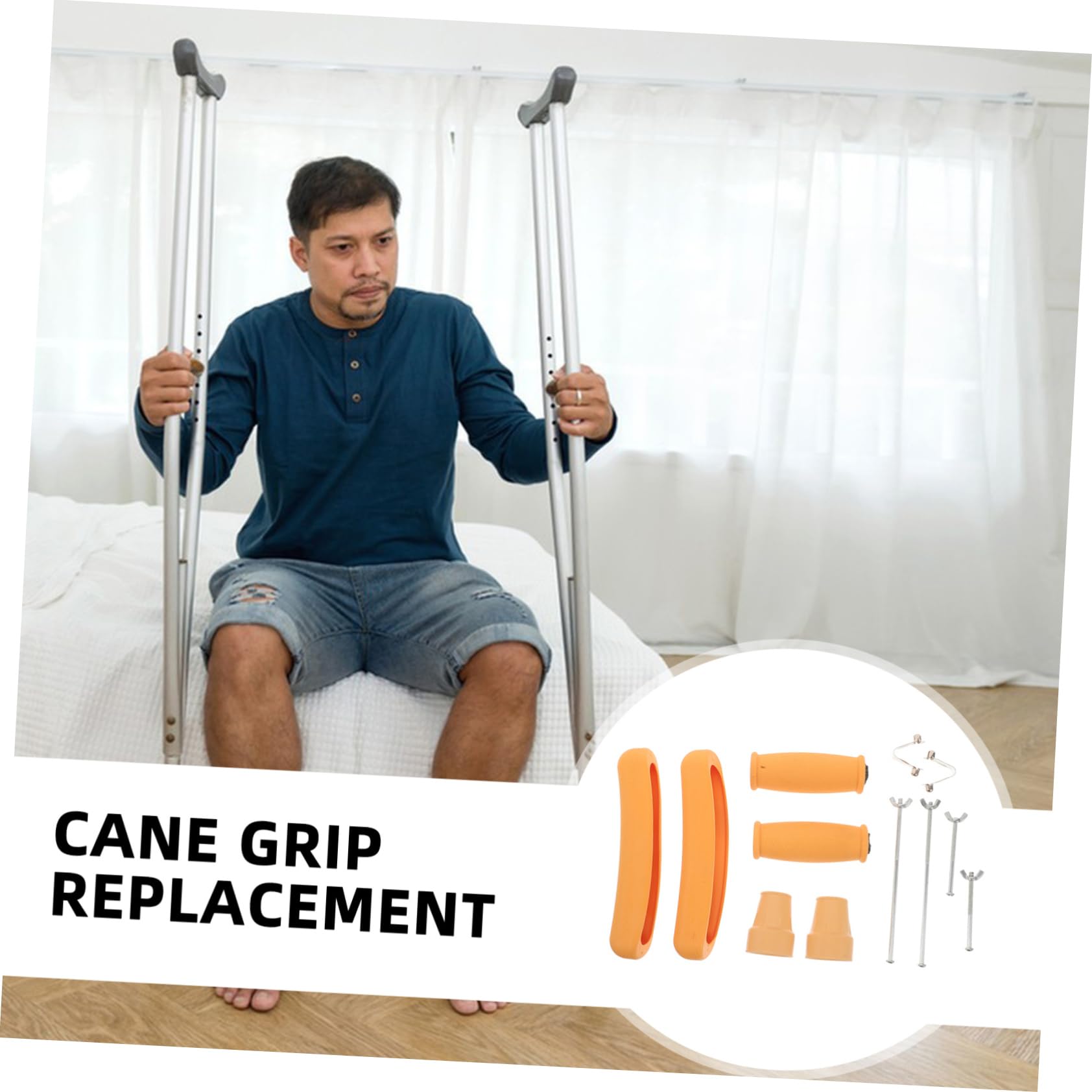 Accesorios para Muletas Almohadillas para Axilas Puntas de Goma Antideslizantes para Muletas Repuestos para Personas Mayores Interiores