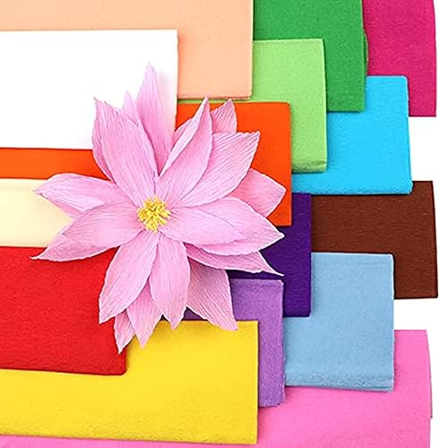 Miniatura 3 de Pliegues de papel crepé (20 hojas), 20 pulgadas de ancho por 3.2 pies de largo, papel crepé mexicano, 21 colores surtidos (mezclado)