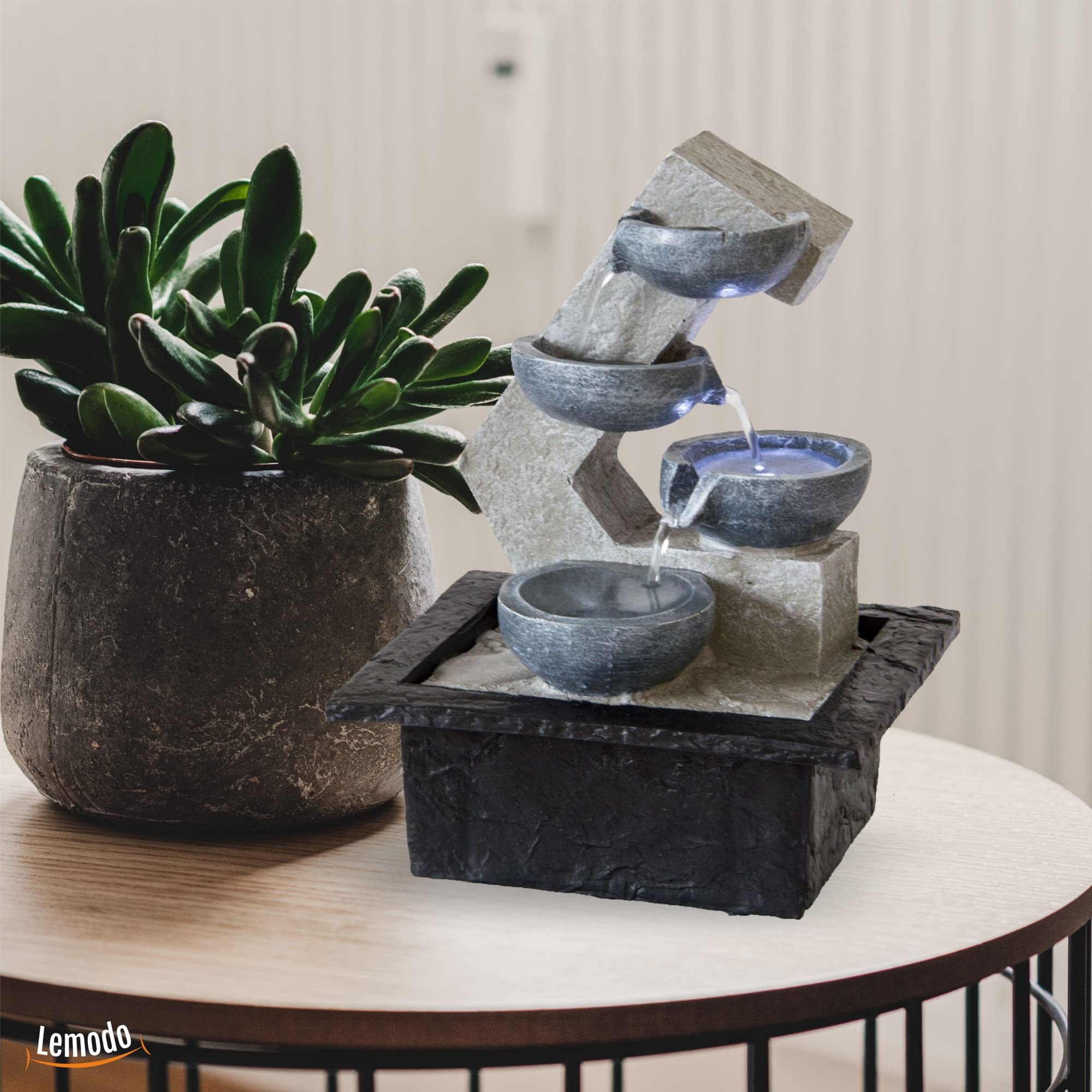 Zimmerbrunnen Beton-Optik