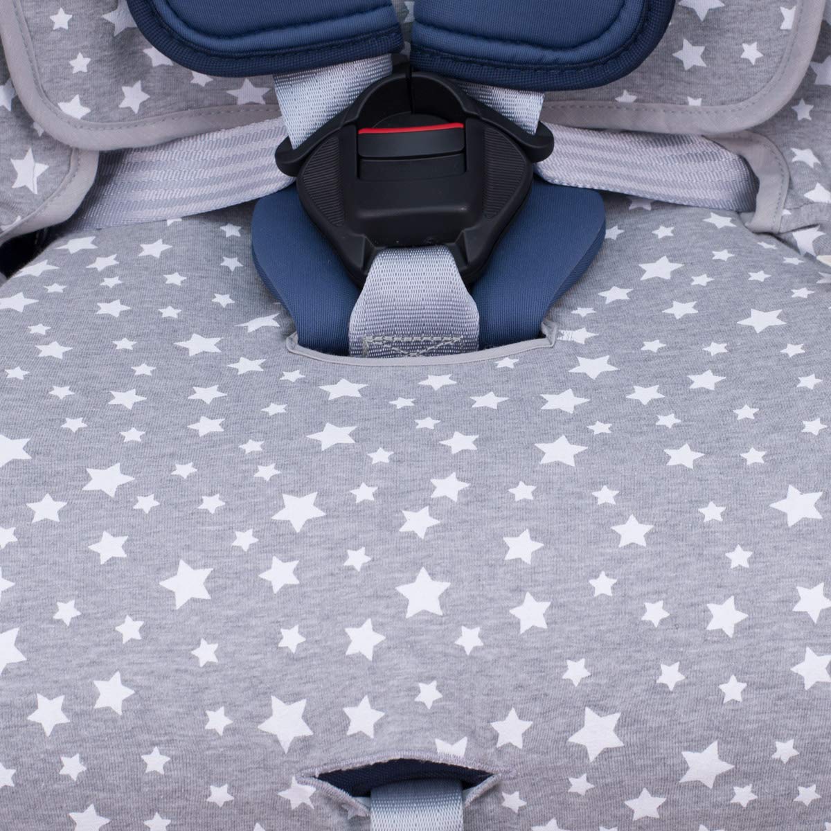 JYOKO Kids Funda Compatible con Romer Advansafix IV-M-R White Star