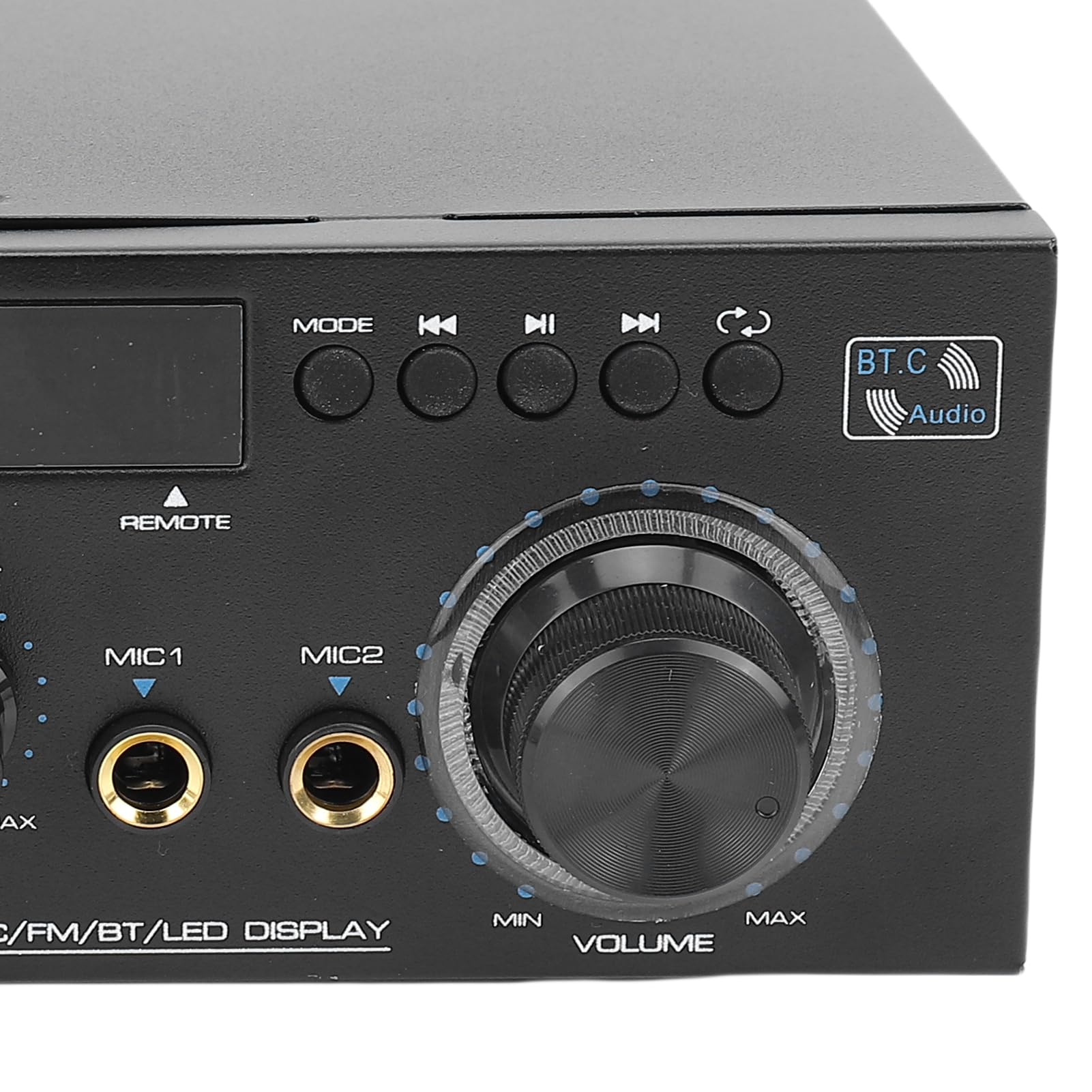 Amplificatore Stereo Audio 2.0, Ricevitore da 400W di Picco | Amplificatore Bluetooth con USB, scheda di memoria, AUX, ingresso microfono, per sistema di altoparlanti Home Theater
