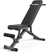 BARWING 1000LB Adjustable Weight Bench for Home Gym - Foldable Incline Decline Workout Bench, 11 Back Positions, Ultra Stable 2025 Upgrade