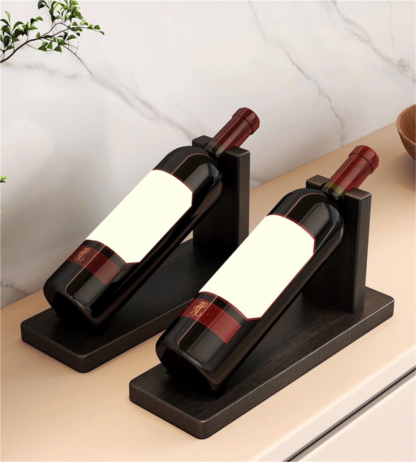 Porta Vini Portabottiglie in Legno Stile Inclinato for Cucina casa Bar Sala da Pranzo Soggiorno