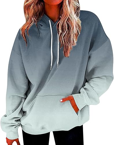 Sudadera casual suelta con capucha para mujer, con estampado de números simples, manga larga, con cordón, sudadera de forro polar de gran tamaño