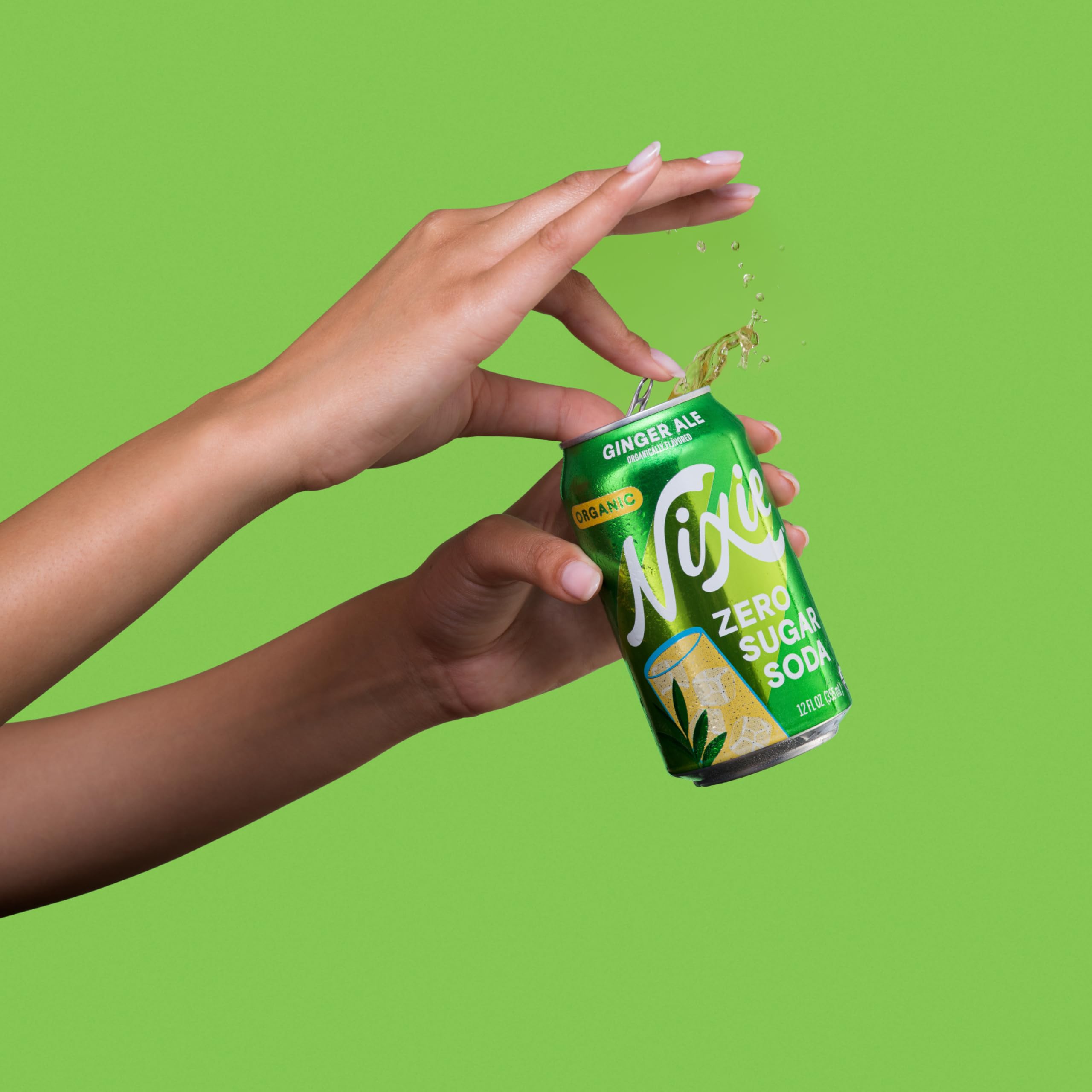 Amazon.com : Nixie Organic Zero Sugar Soda, Ginger Ale, Healthy