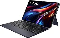 Tablet VAIO TL12 8GB 256GB Octa-Core, Tela AMOLED 12.6” 2.5K, com Teclado de Conexão Inteligente e Caneta Ativa, 5G WiFi, Câmera 13MP + Selfie 12MP, 10.090mAh, Android 15 – Preto