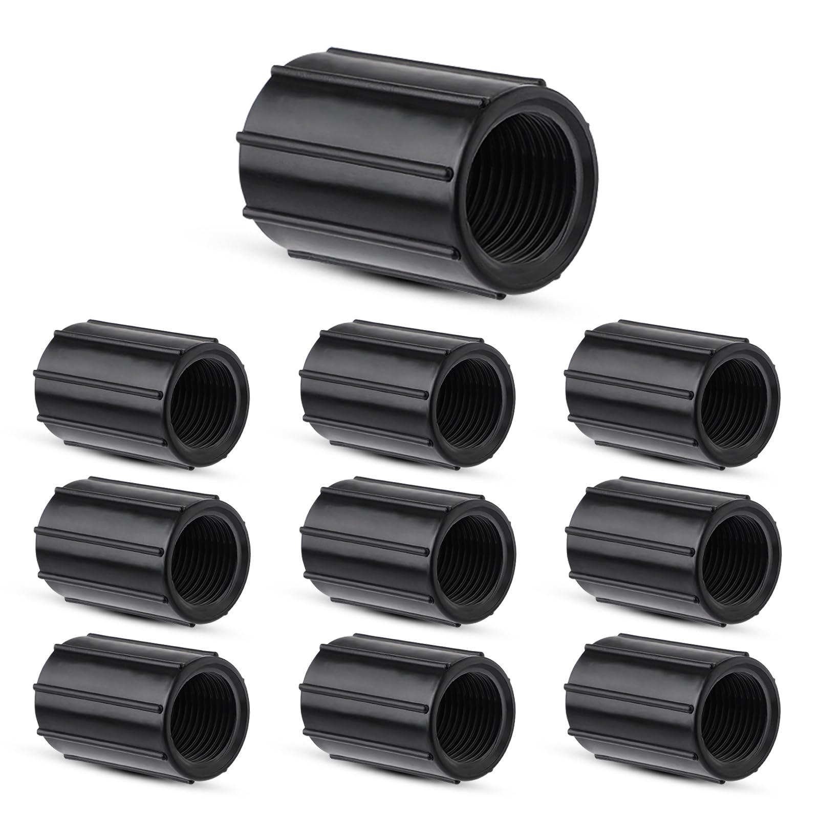 PEUTIER 10pcs 1/2 Inch Female Threaded PVC NPT Connector