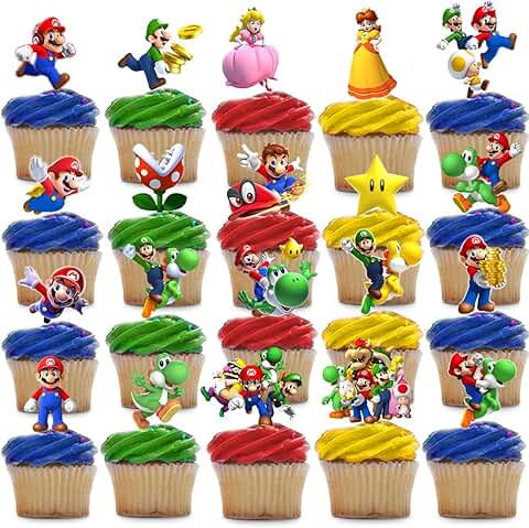 Amazon.co.uk: mario cake toppers