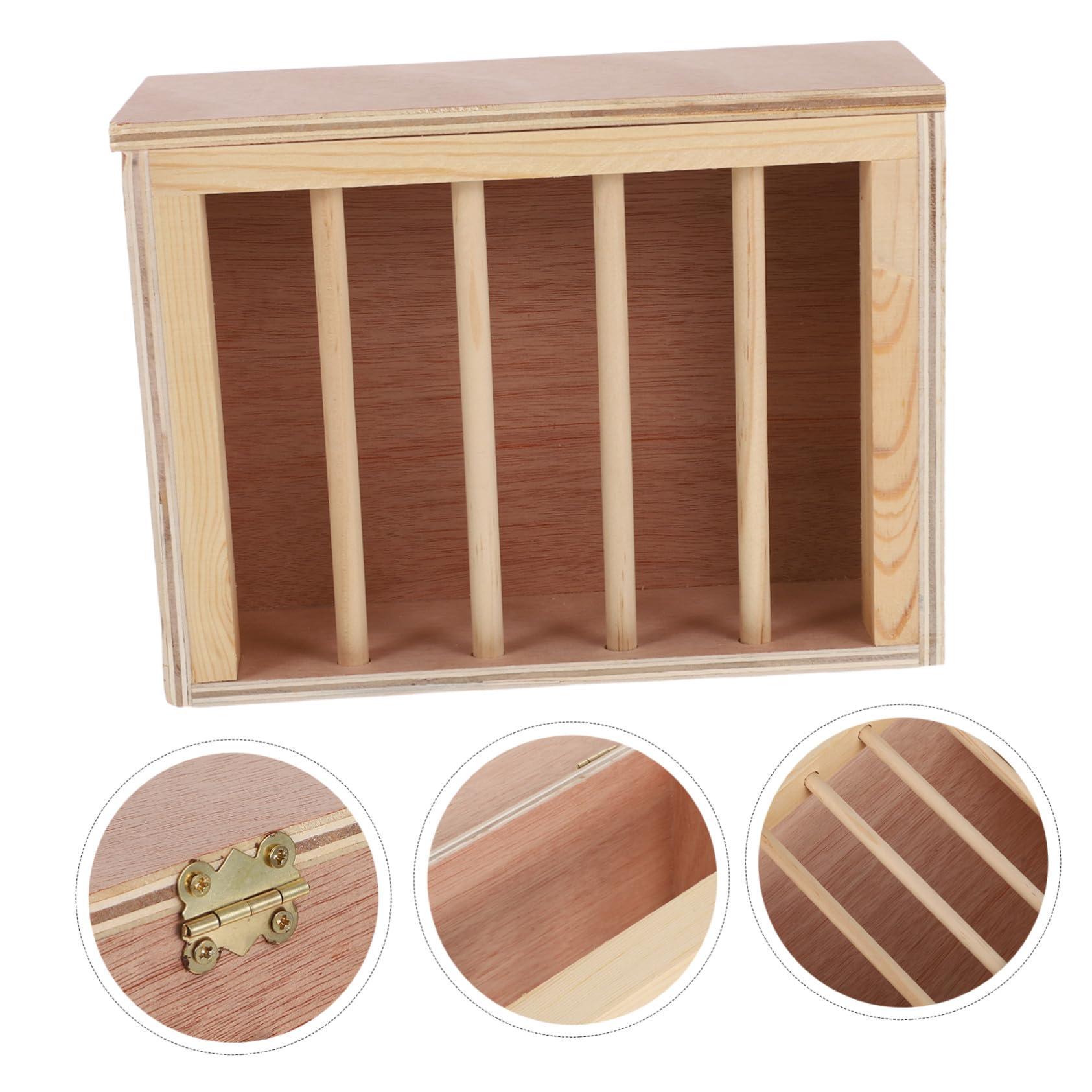 BESTonZON Supporto Per Maiali In Legno - Accessori Per Coniglietti E Animali Supporto Per Cincillà Fieno Per Cavie Conigli Gabbie Per Maiali Cincillà Da Parete Conigli E