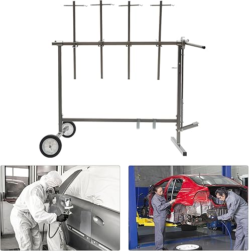 Miniatura 7 de Soporte de pintura corporal para automóvil, moderno soporte de parachoques ajustable, herramienta de reparación para capó de puerta de automóvil,