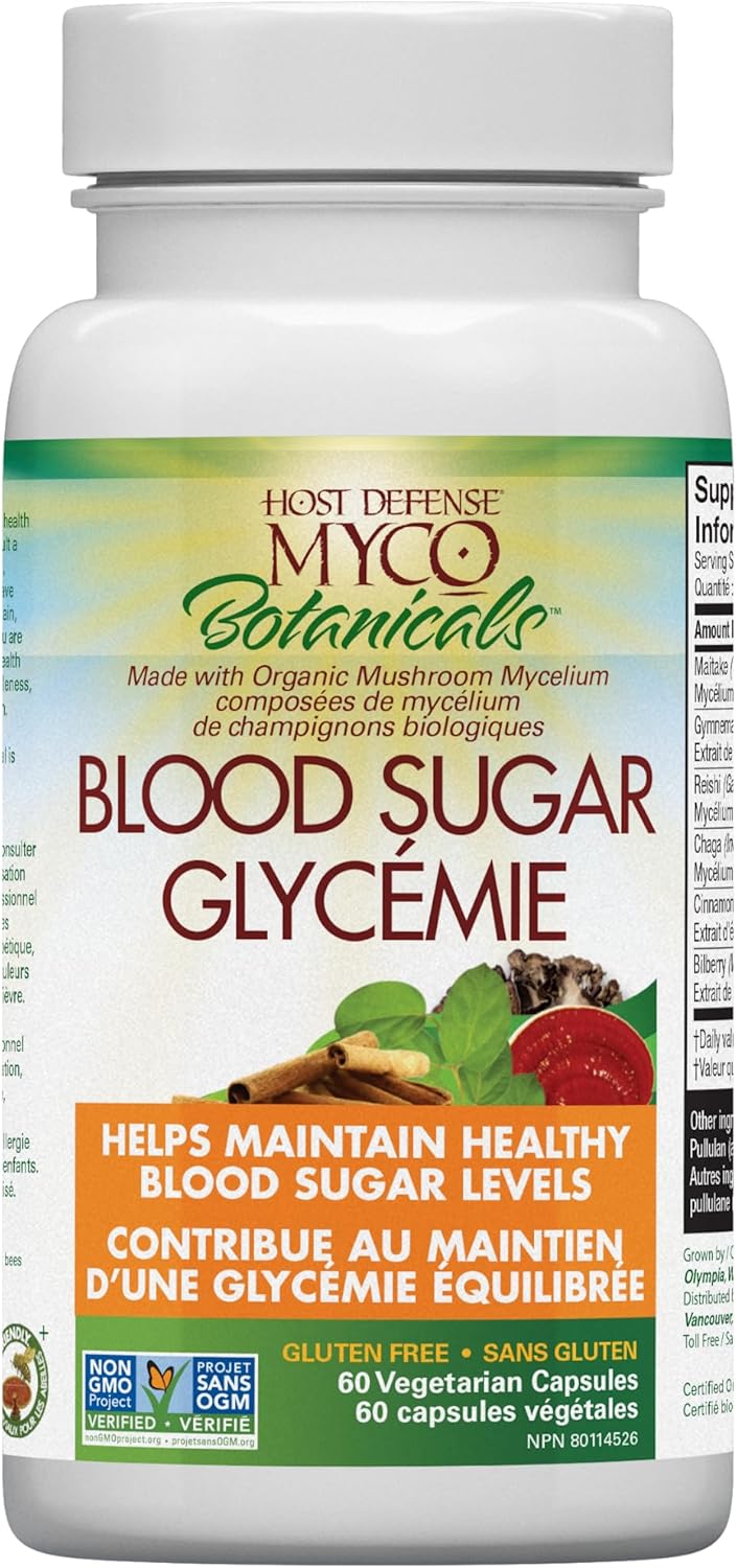 Host Defense MycoBotanicals Blood Sugar with Reishi Chaga Maitake