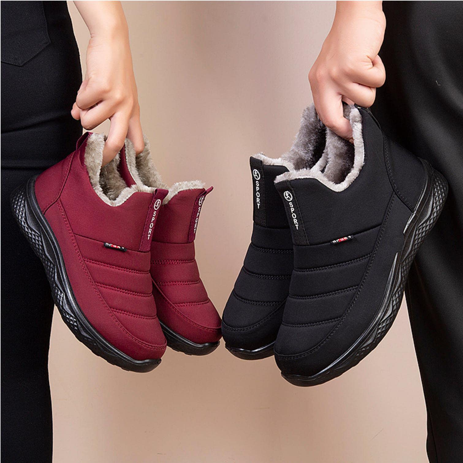 Stivali Da Neve Donna Invernali Scarpe Da Donna Invernale Trekking Stivaletti Outdoor Casual Camminate Antiscivolo Boot