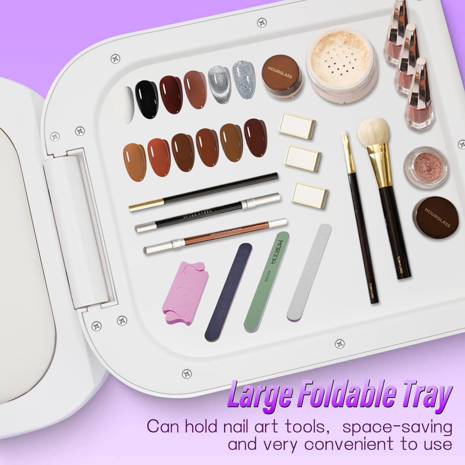 Zafaya Nail Lamp, UV LED Light for Gel Nails 180W, Corded Mega Gel UV LED Nail Lamp with 5 Timer - Image 3